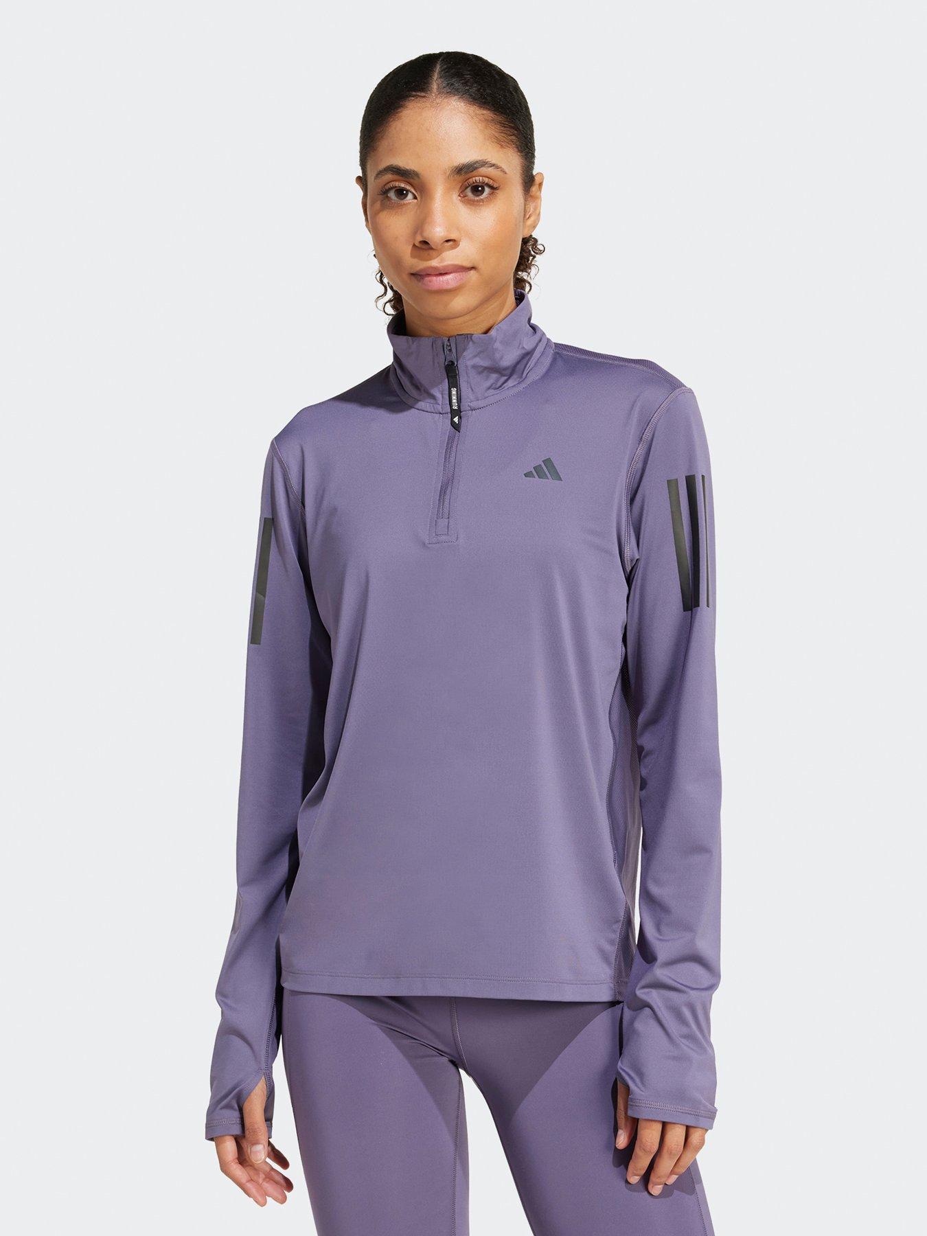 adidas Womens Running Own The Run 1/2 Zip Top - Grey