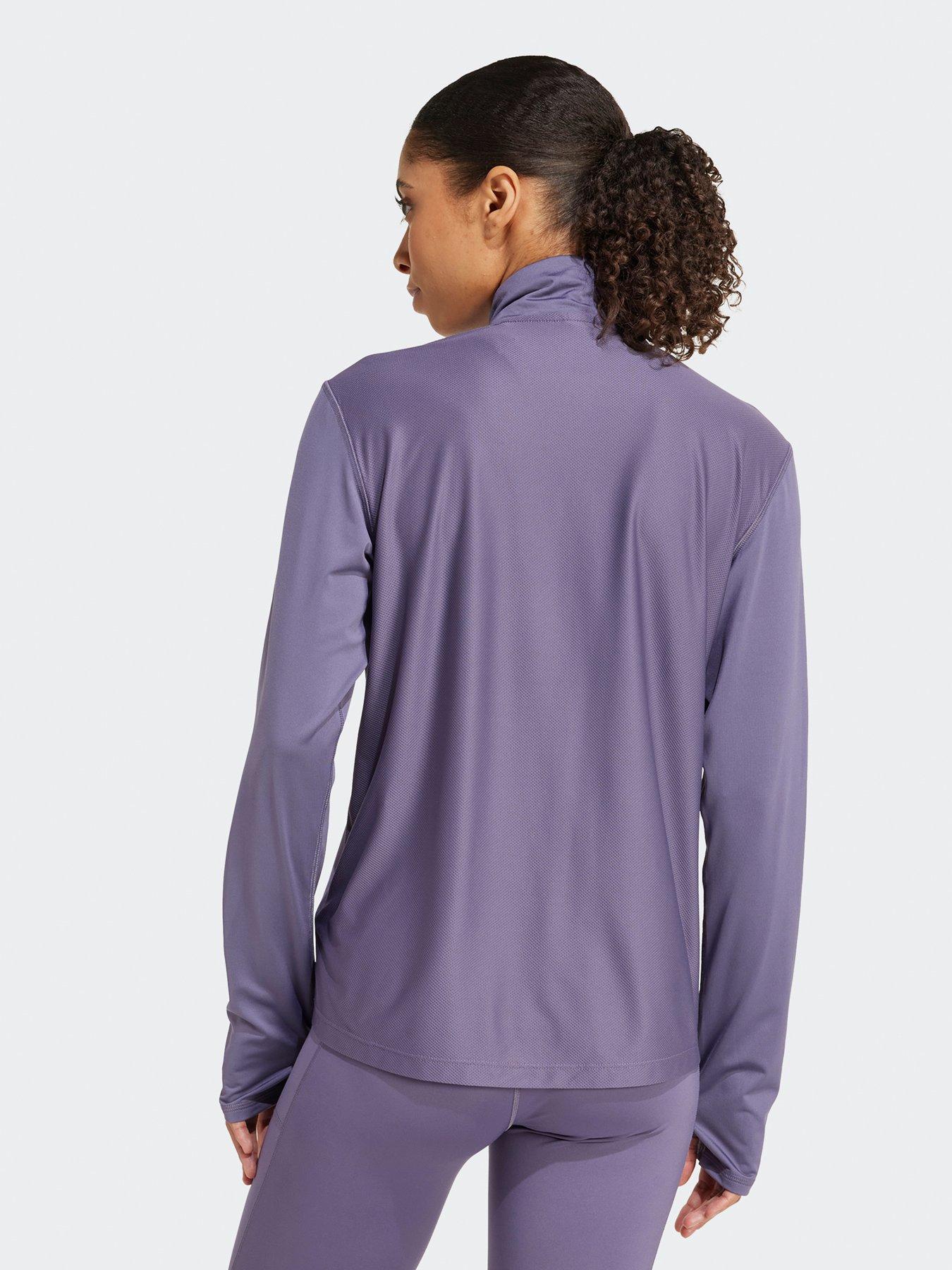 Image 2 of 5 of adidas Womens Running Own The Run 1/2 Zip Top - Grey
