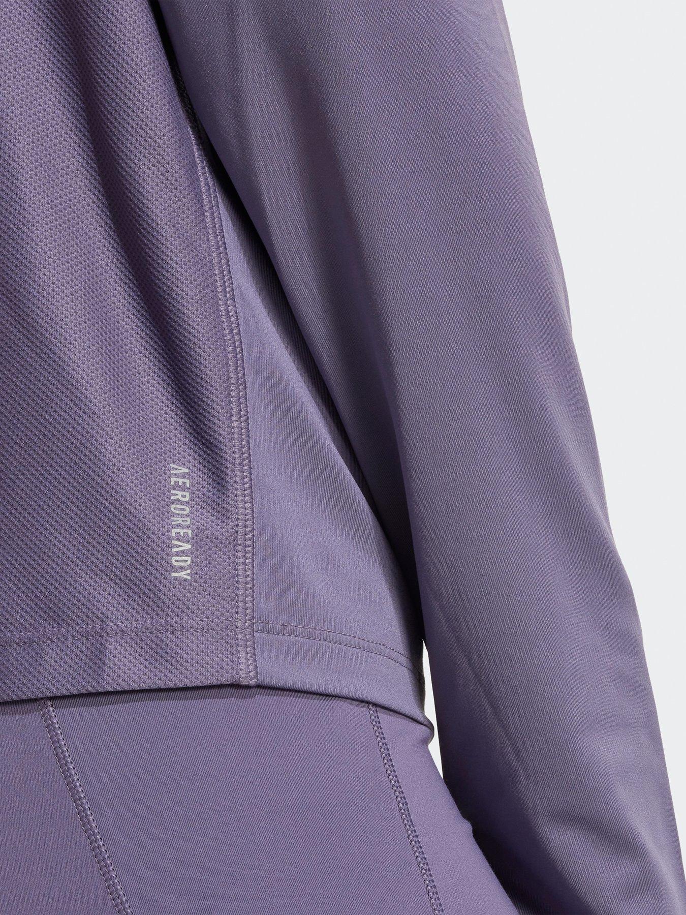Image 5 of 5 of adidas Womens Running Own The Run 1/2 Zip Top - Grey