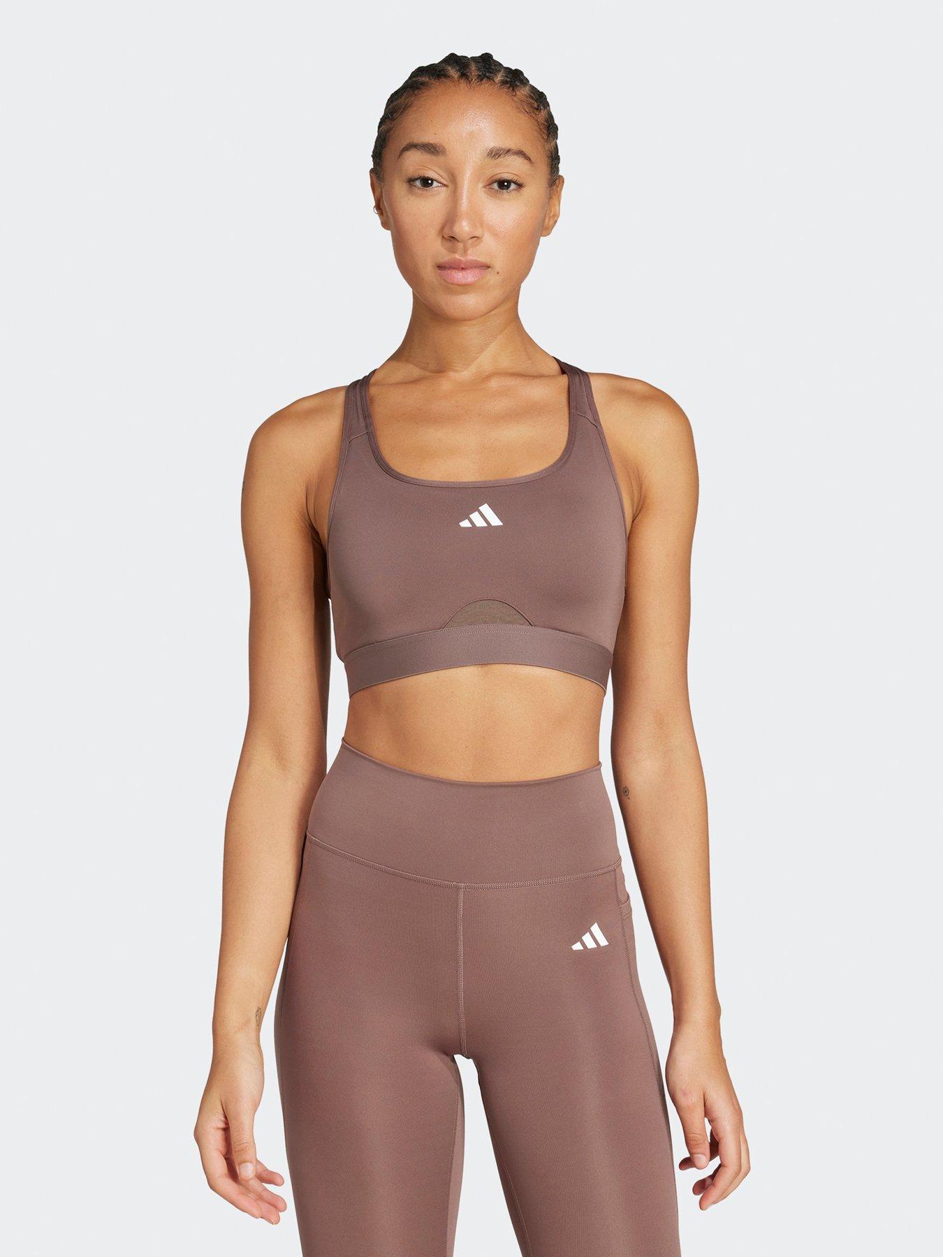 undefined Womens Training Light Support Sports Bra - Brown