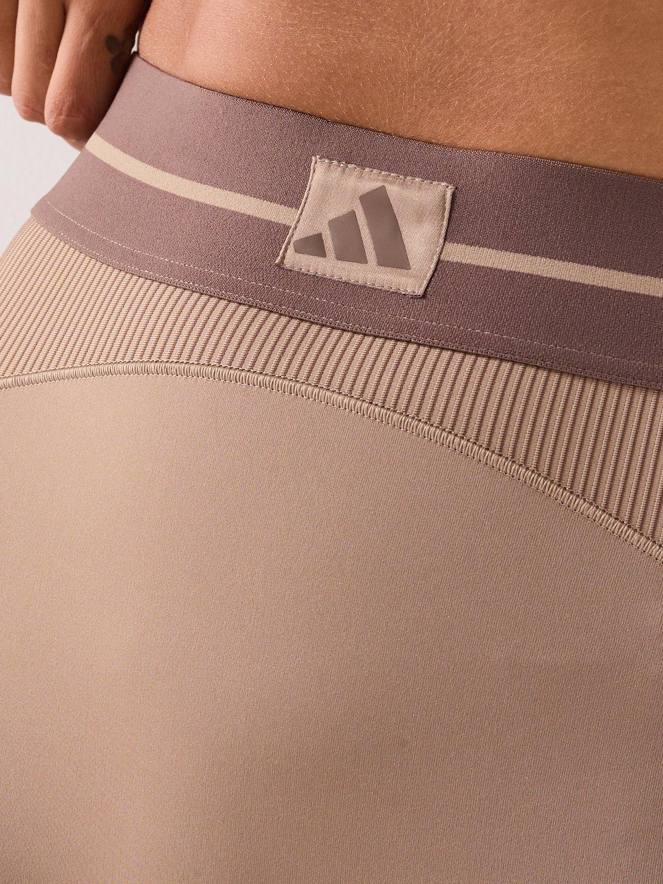 Image 4 of 6 of adidas Womens Training Hyperglam Rib 1/1 Tights - Brown