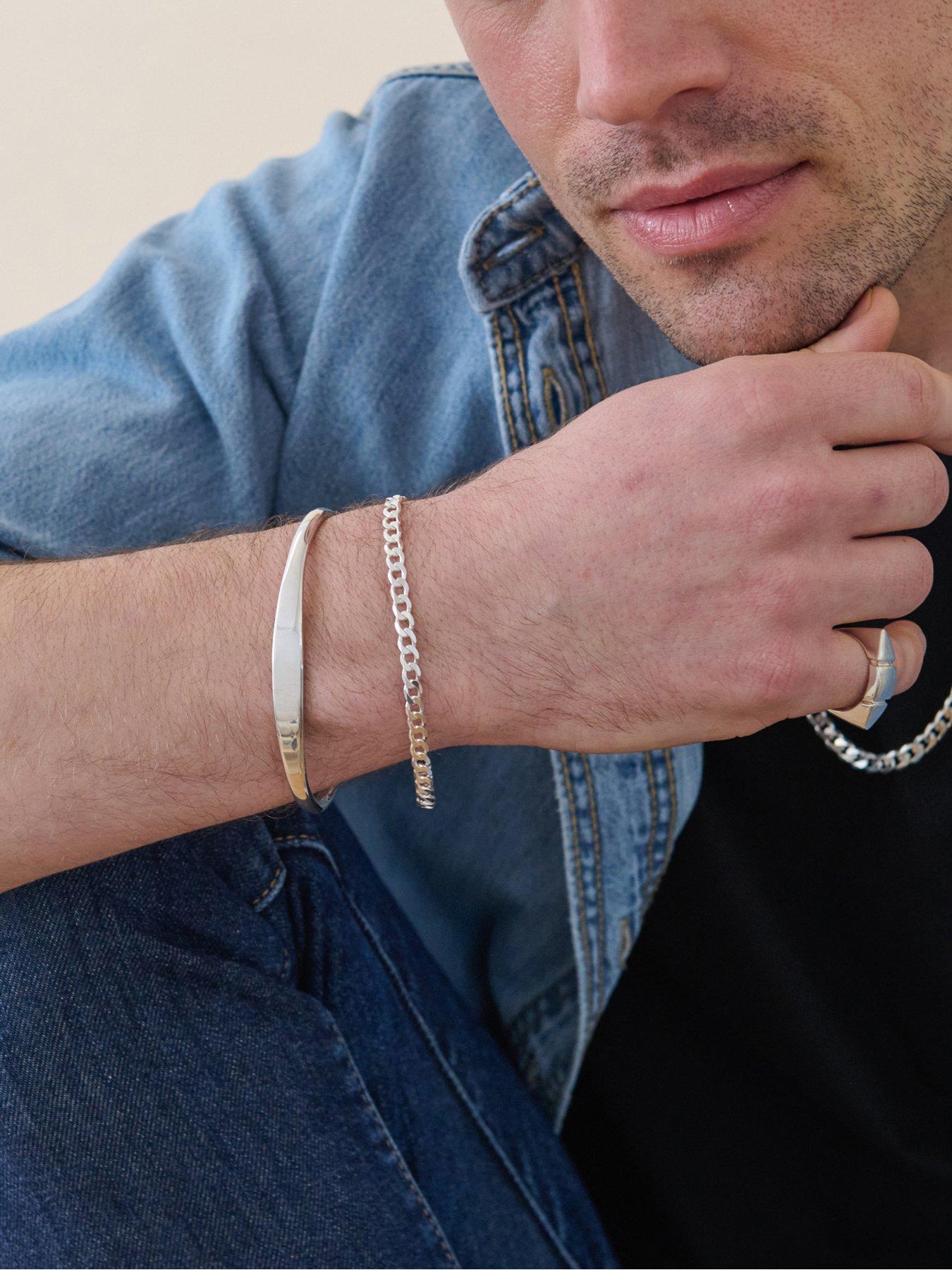 stillFront image of the-love-silver-collection-sterling-silver-curb-chain-43mm-bracelet-8-inch