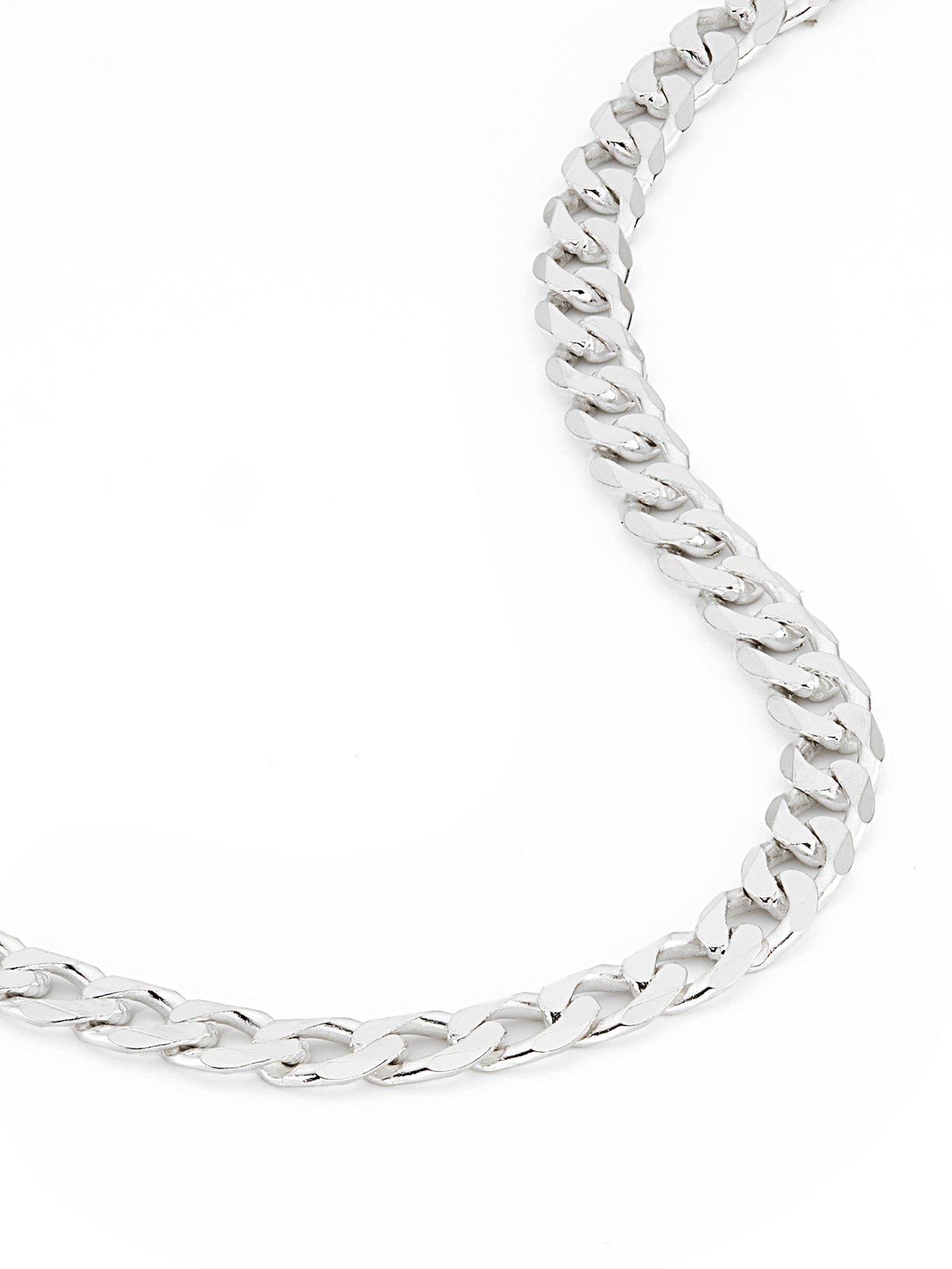Image 6 of 6 of The Love Collection Sterling Silver 4.3mm Curb Chain Necklace