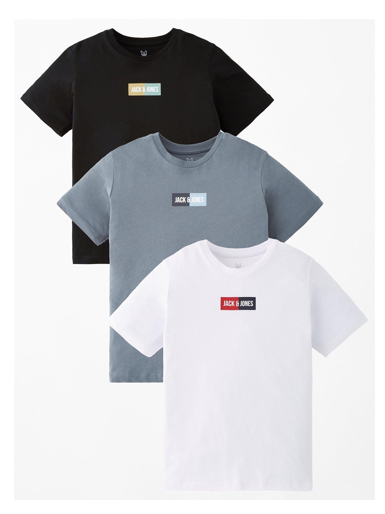 undefined Boys Pan 3 Pack Short Sleeve T-shirts - Multi