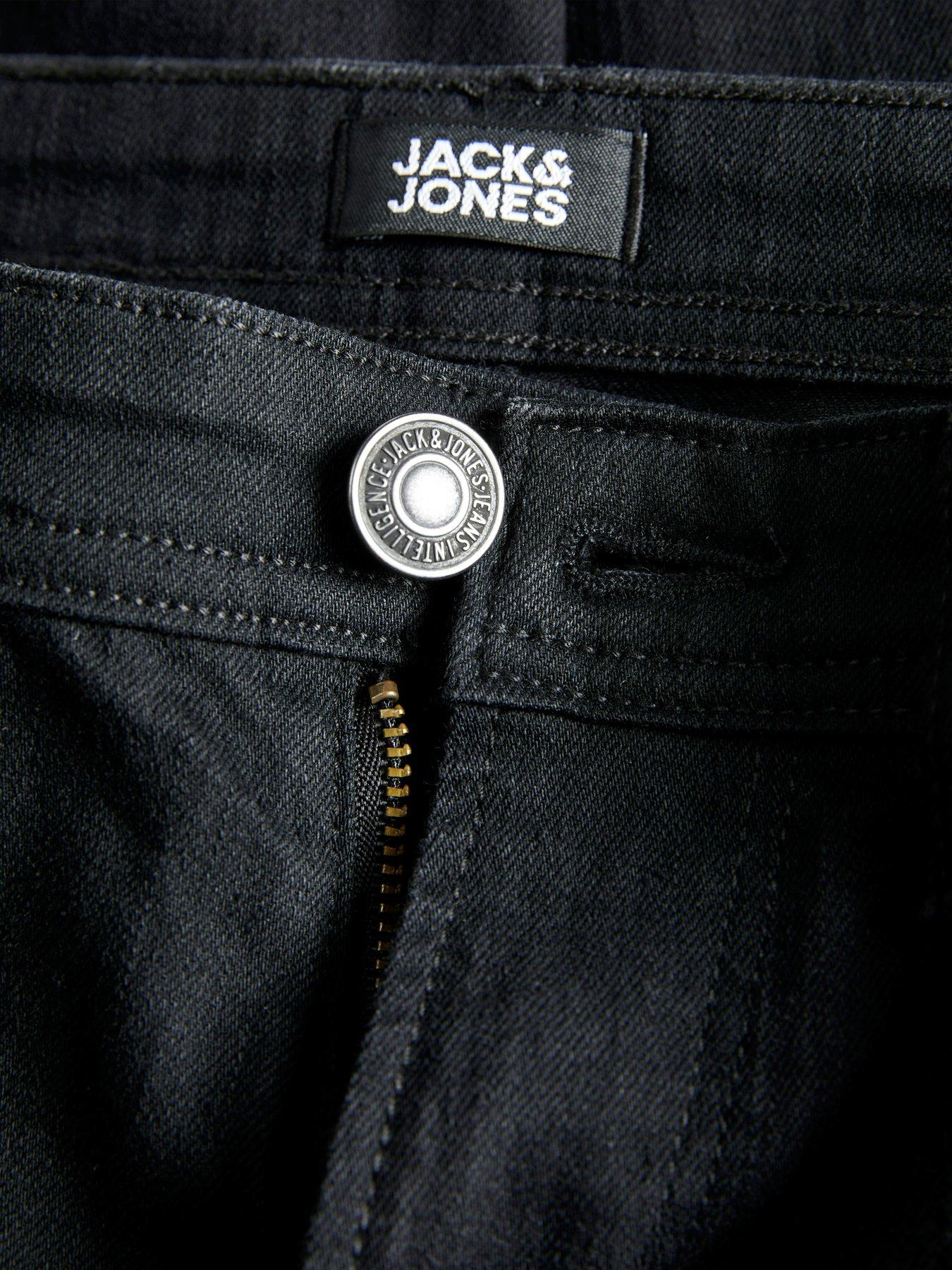 Image 4 of 4 of Jack & Jones Junior Boys Clark Original 453 Jeans - Black