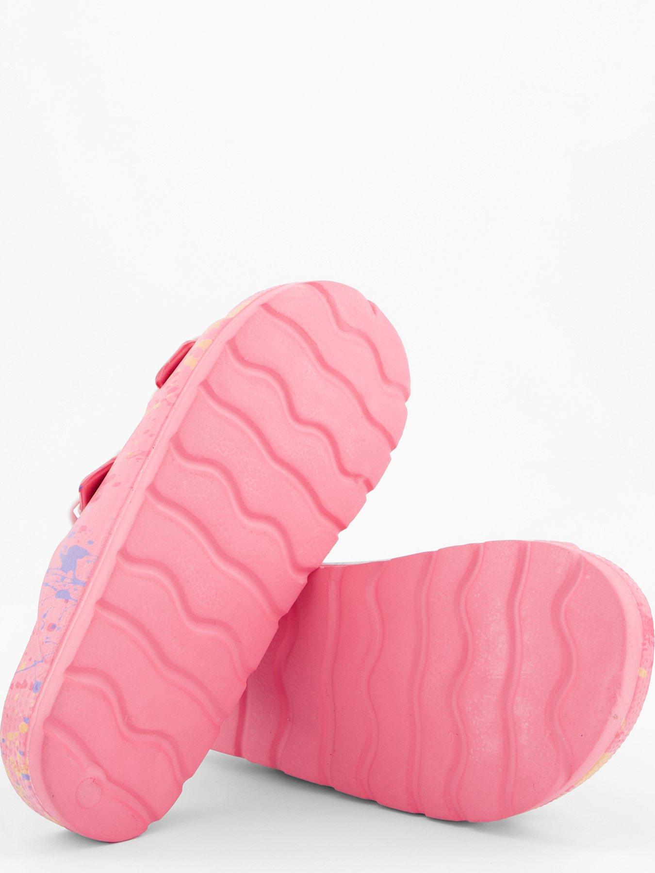  image of the-very-collection-multi-two-strap-sandals-pink