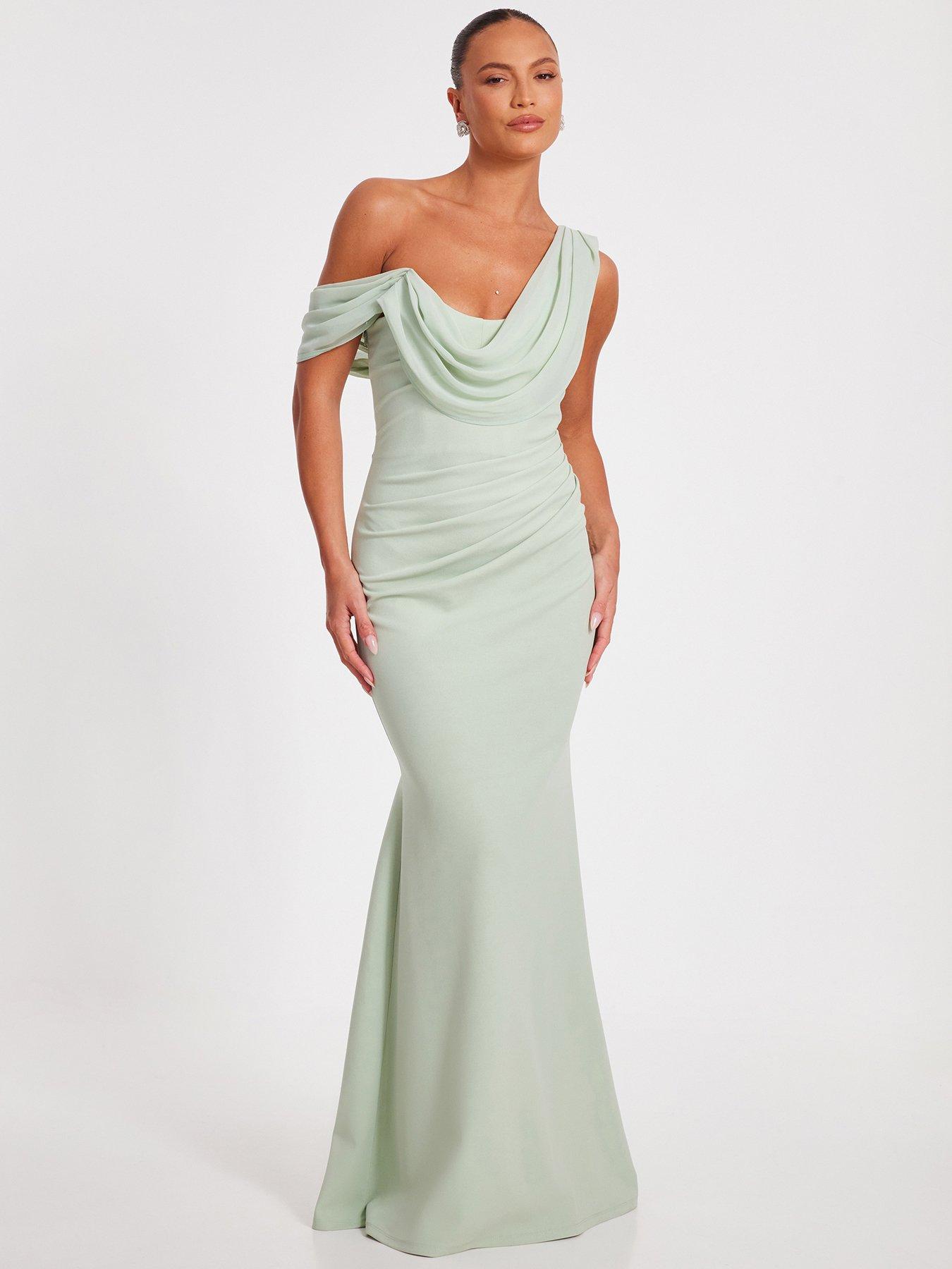 quiz sage green dress Realisation Par The Roxy in Black Dragon – Continuiti main image 0