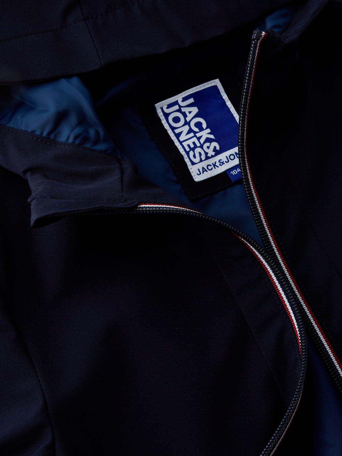  image of jack-jones-mini-younger-boys-brook-lightweight-jacket-navy