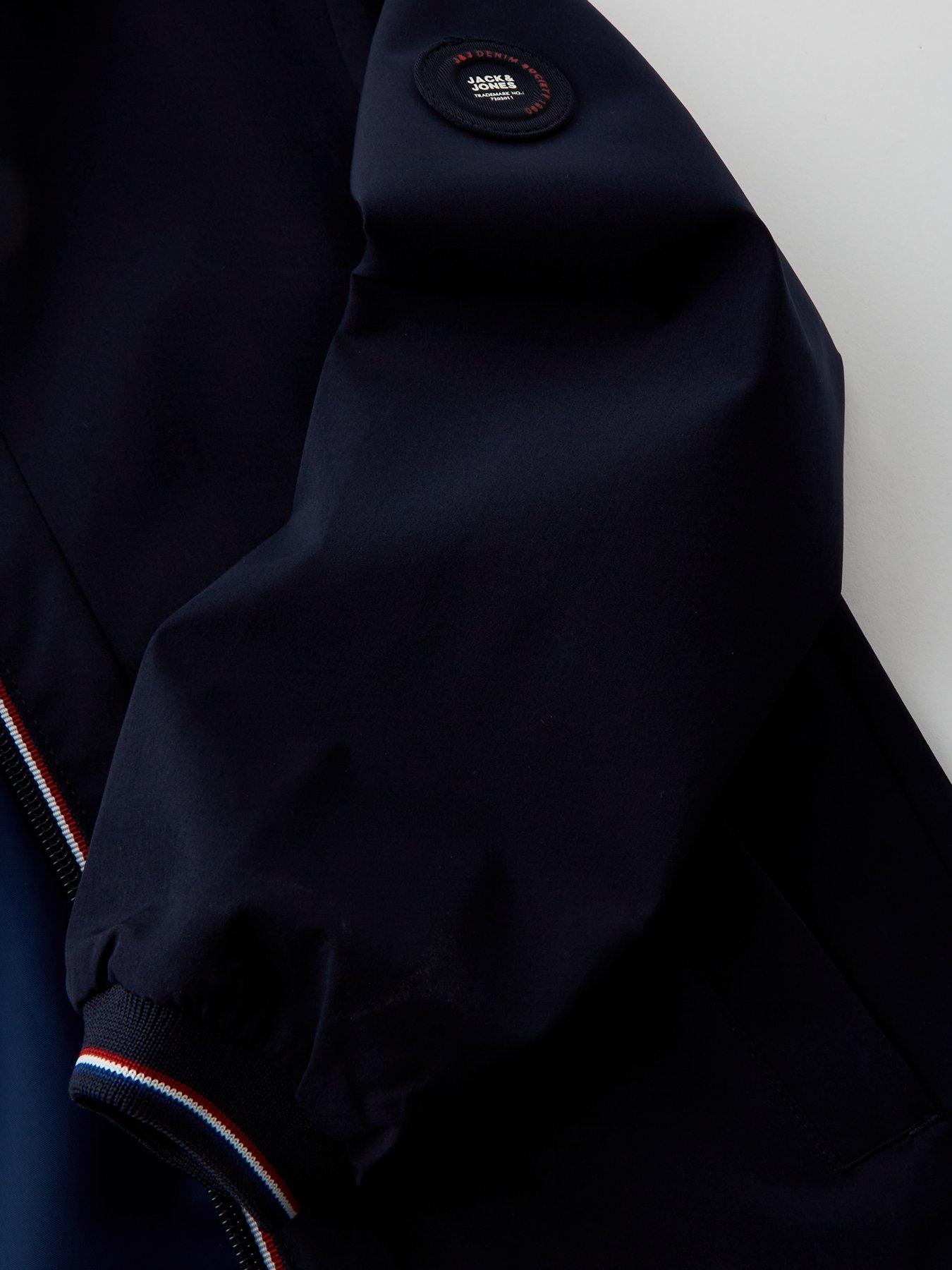  image of jack-jones-mini-younger-boys-brook-lightweight-jacket-navy