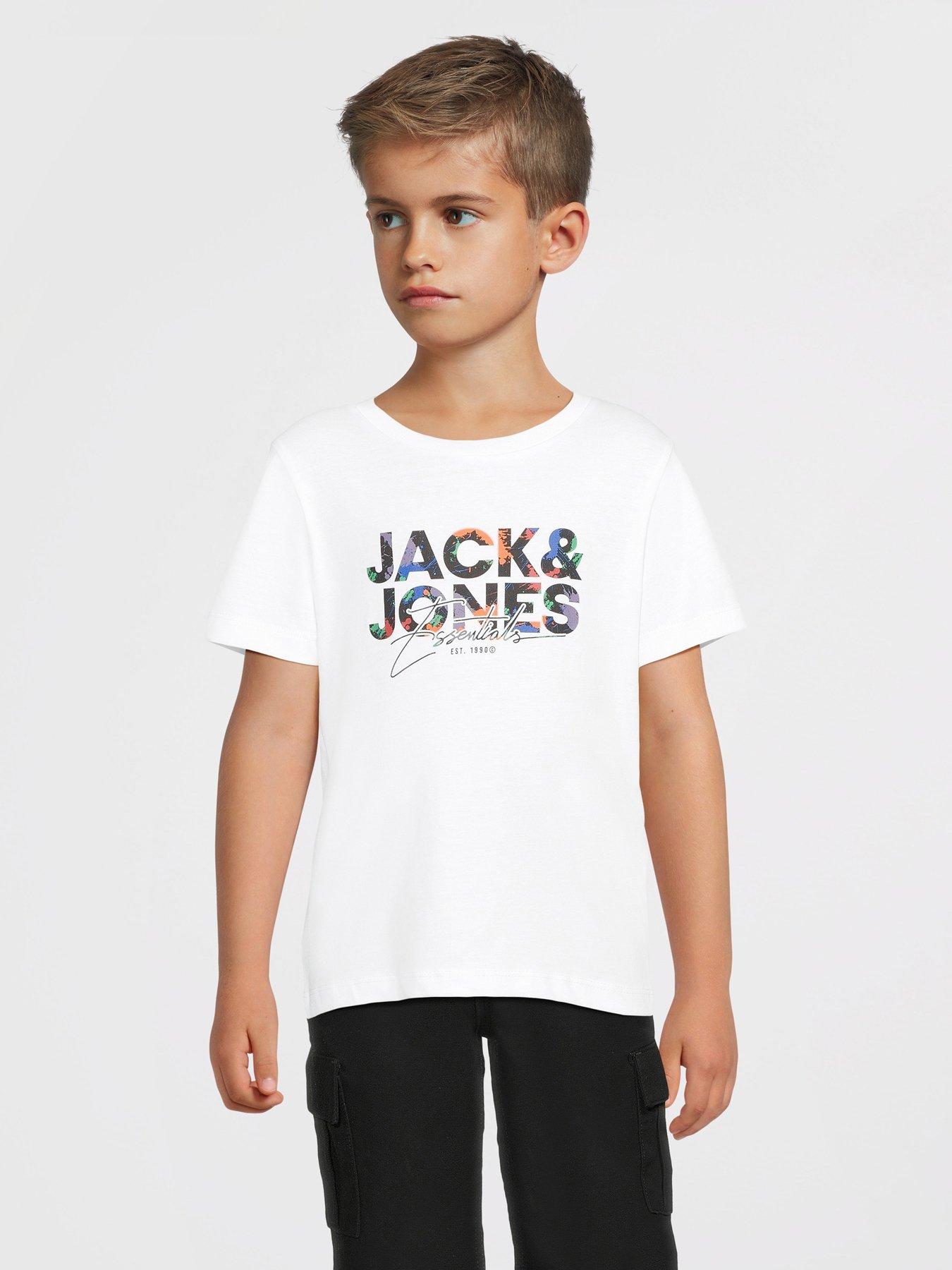 undefined Younger Boys Short Sleeve T-Shirt - White