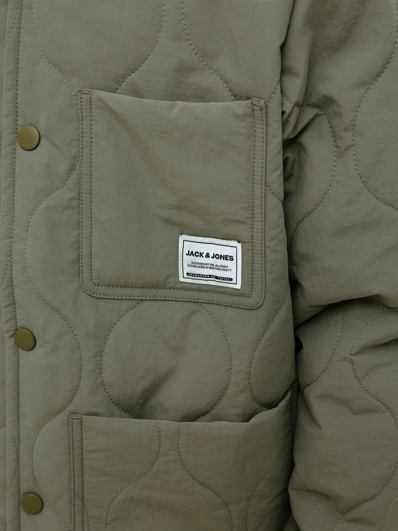 Image 5 of 6 of Jack & Jones Junior Boys Hero Liner Jacket &nbsp;- Khaki