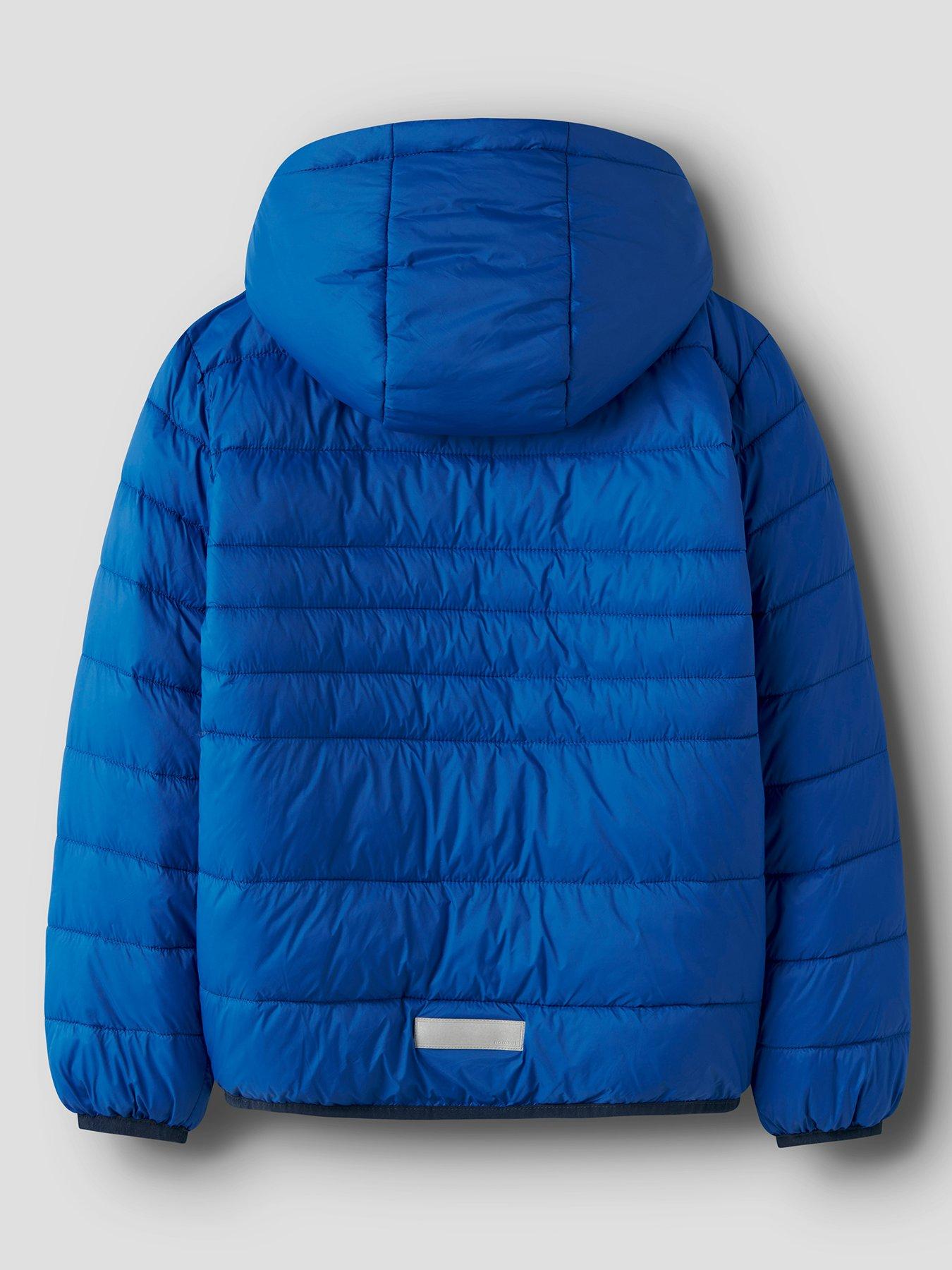 Image 2 of 5 of Name It Boys Marble Padded Jacket - Sky Diver