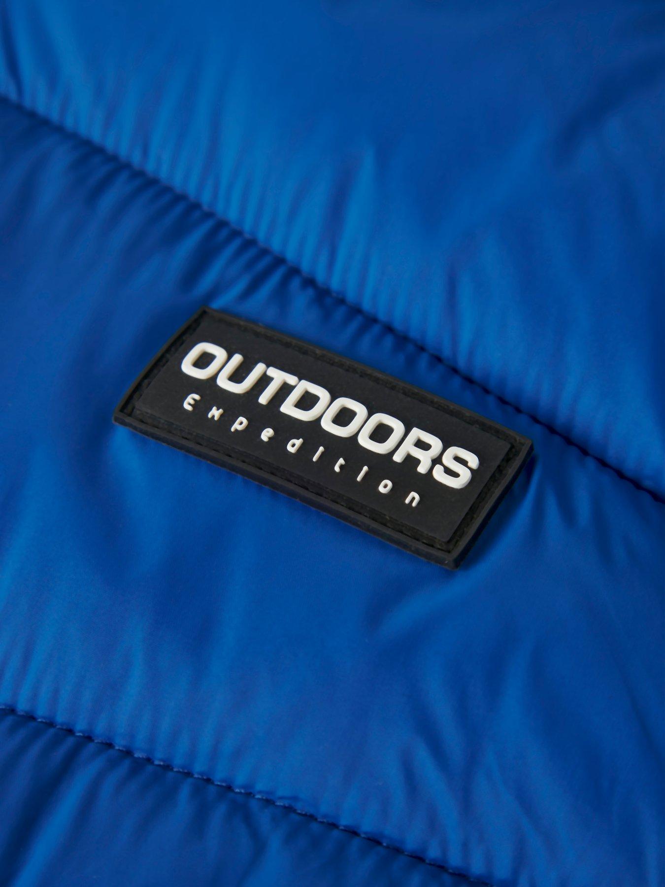 Image 5 of 5 of Name It Boys Marble Padded Jacket - Sky Diver