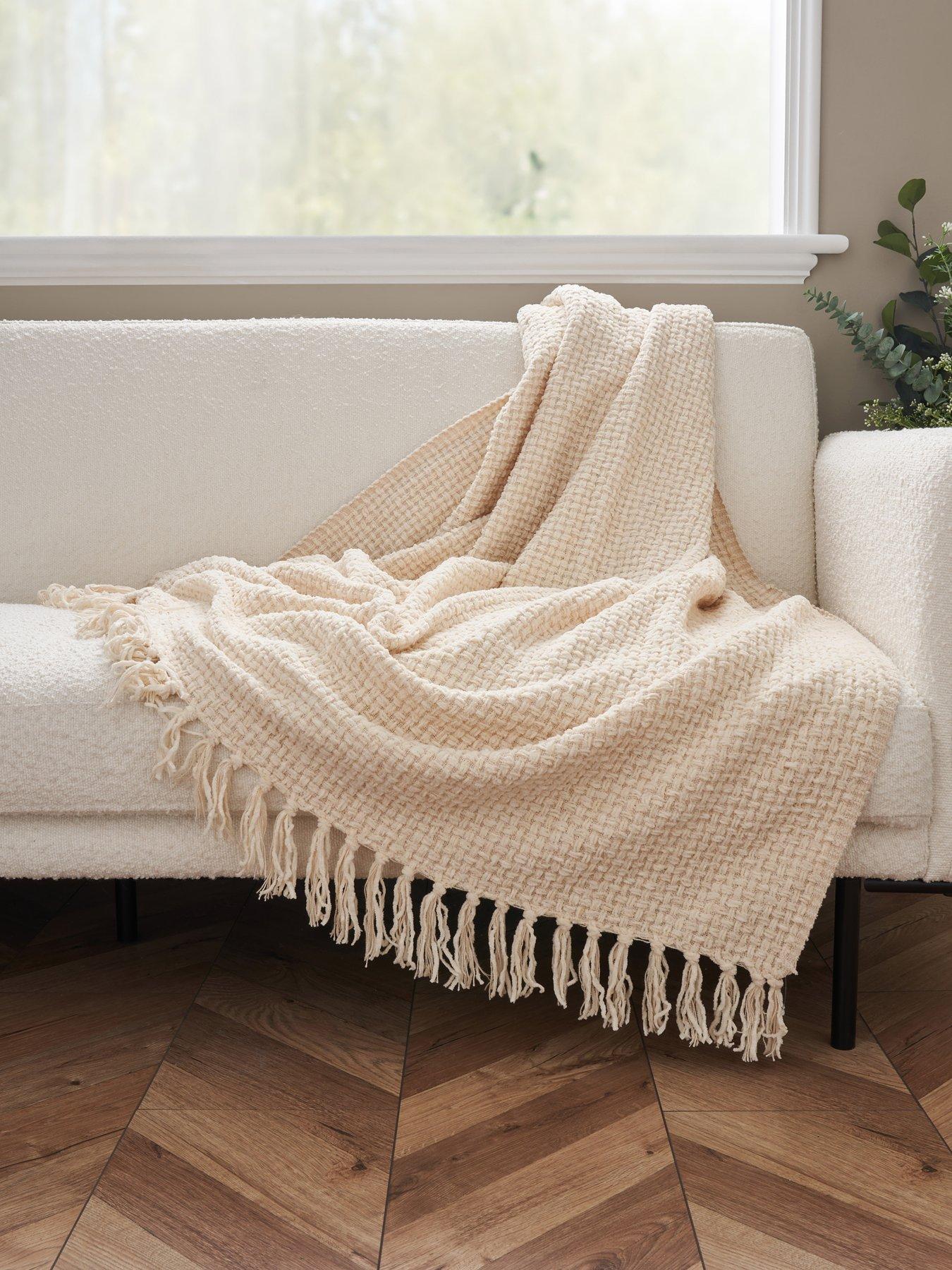 Very Home Cross Weave Chenille Throw
