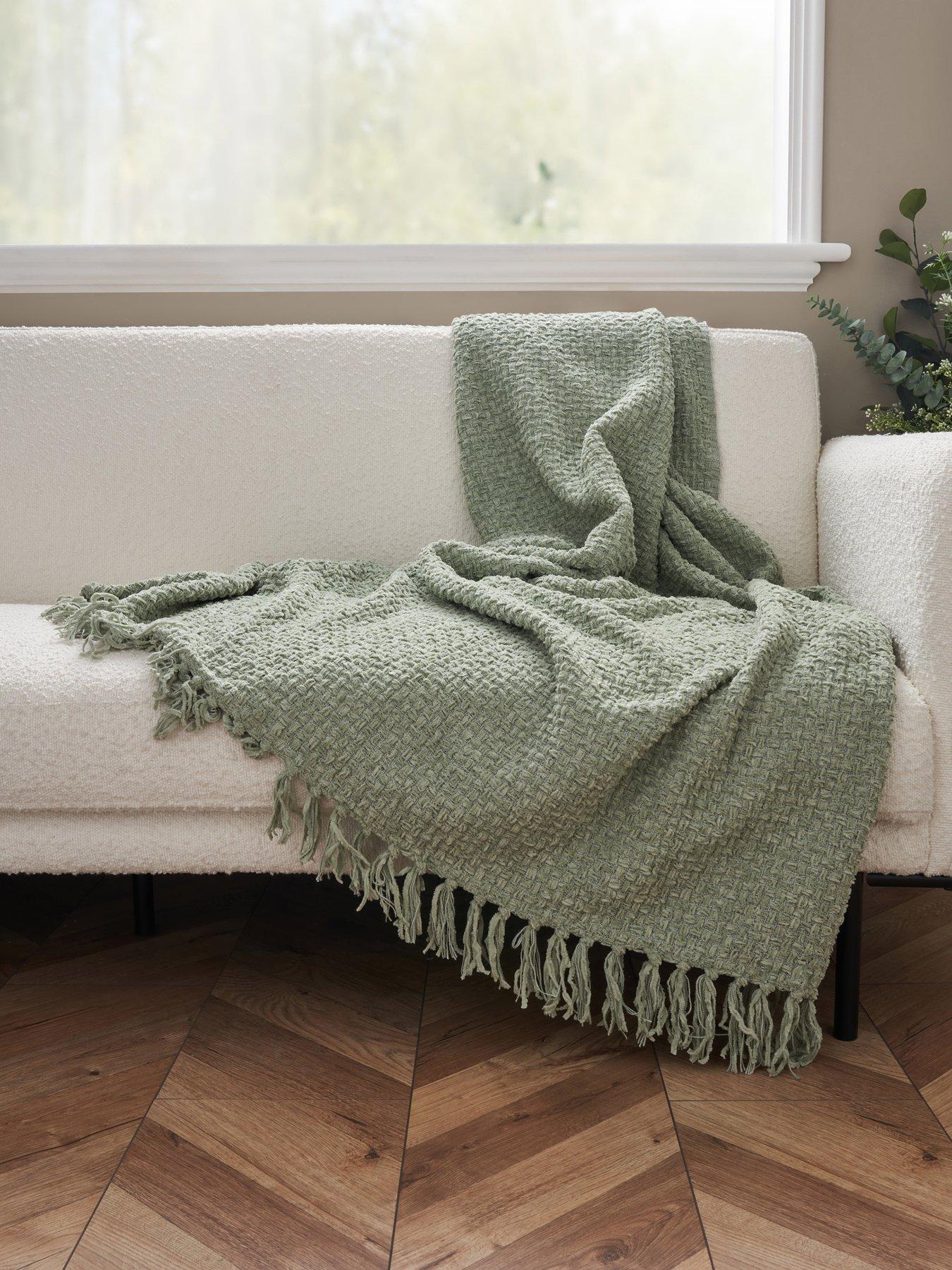 The Very Collection Cross Weave Chenille Throw