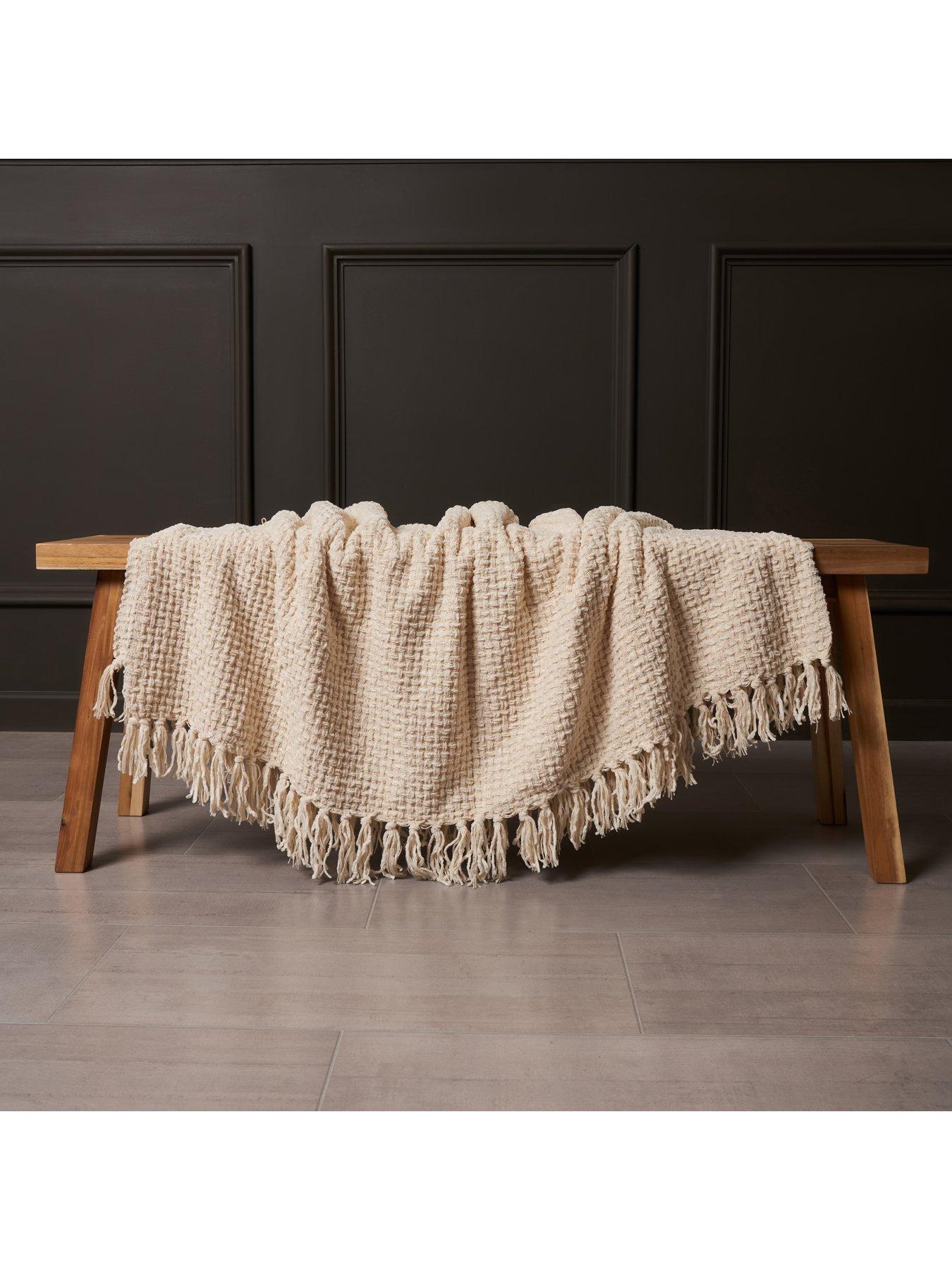 Image 3 of 7 of The Very Collection Cross Weave Chenille Throw