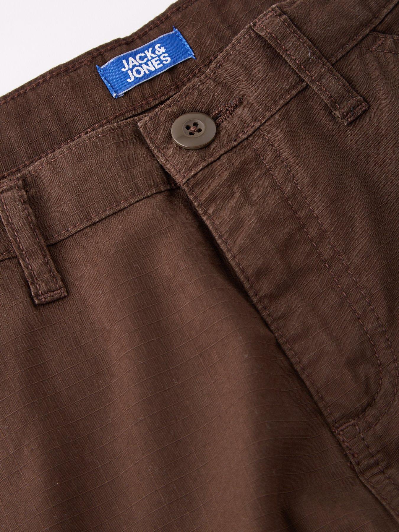 Image 7 of 7 of Jack & Jones Junior Boys Alex Andre Carpenter Trousers - Brown