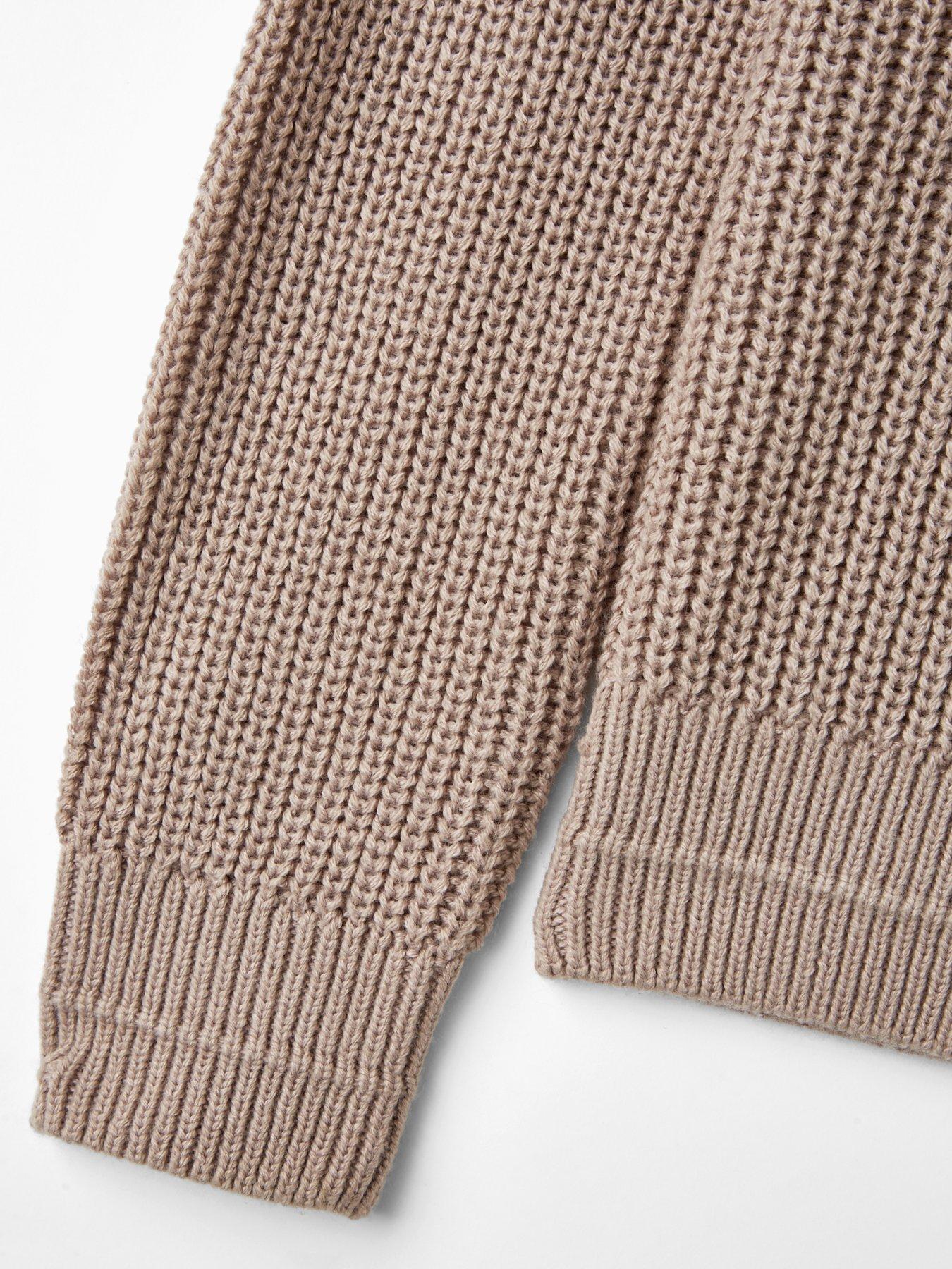  image of jack-jones-junior-boys-kaito-knitted-jumper-beige