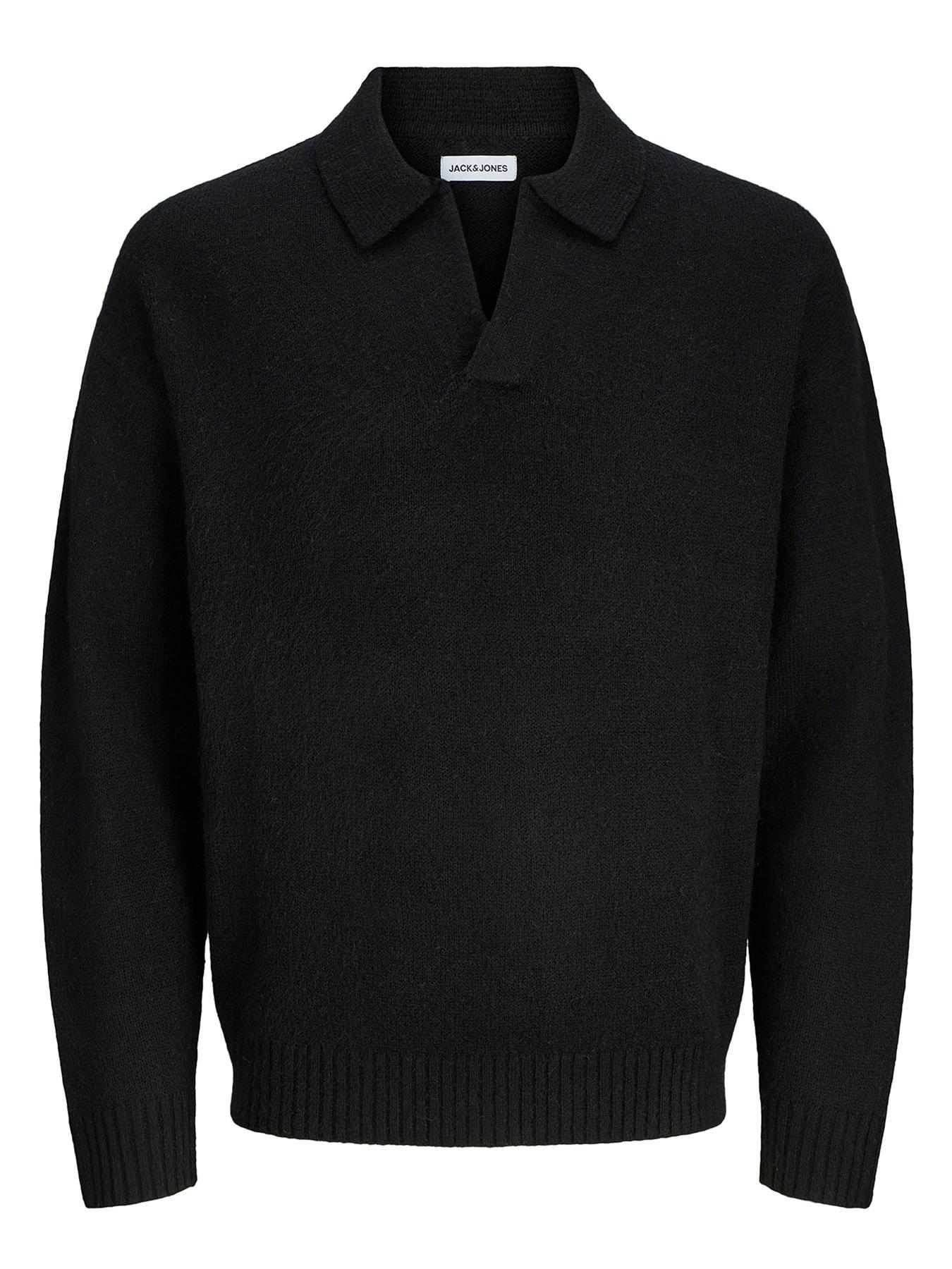 Image 1 of 2 of Jack & Jones Junior Boys Soho Ollie Knitted Jumper - Black