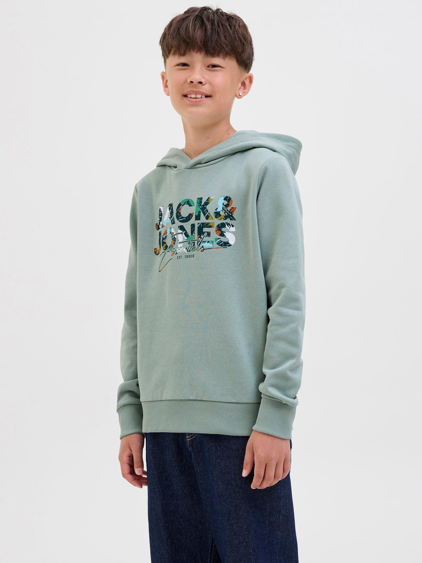 undefined Boys Printed Hoody - Iceberg - Green