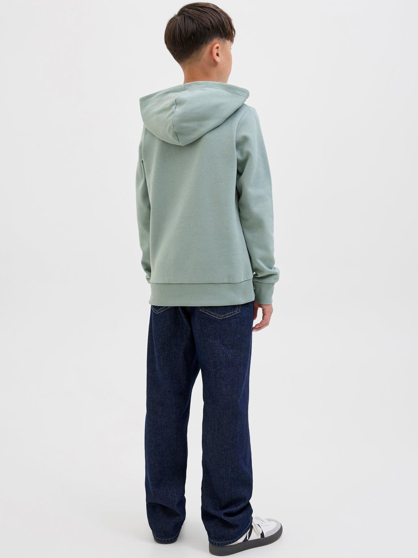 Image 7 of 7 of Jack & Jones Junior Boys Printed Hoody - Iceberg - Green