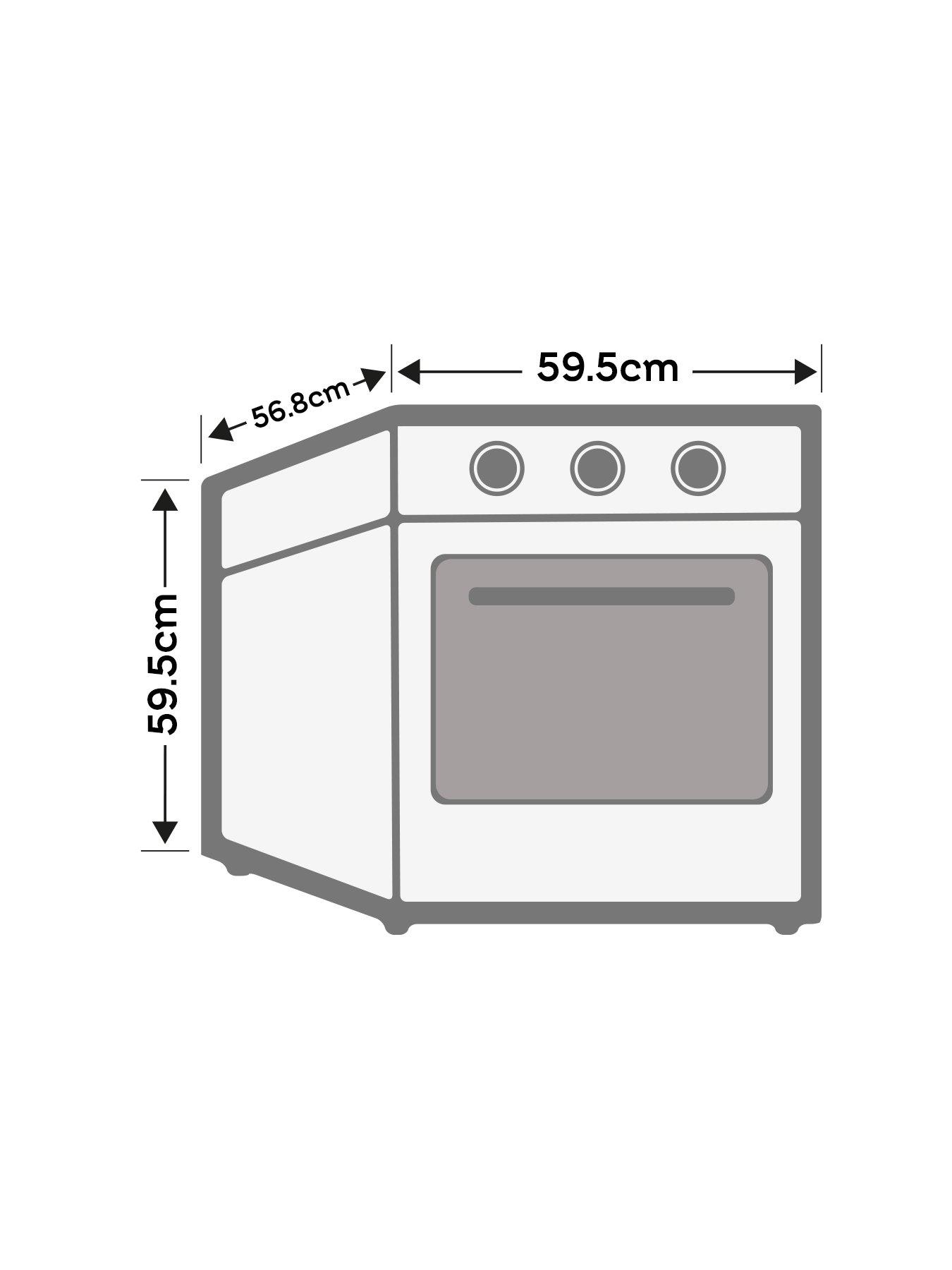 Image 7 of 7 of Candy F CM955NRL-C Built-In Electric Multifunctional Oven, 70L Capacity,&nbsp;A Rated - Stainless Steel
