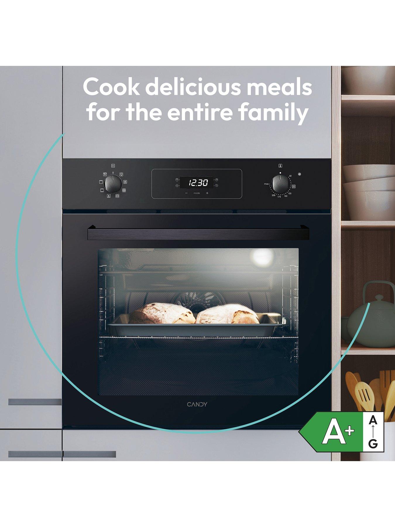  image of candy-fidc-x605-65l-built-in-electric-multifunctional-oven-65l-capacity-nbspa-rated-stainless-steel