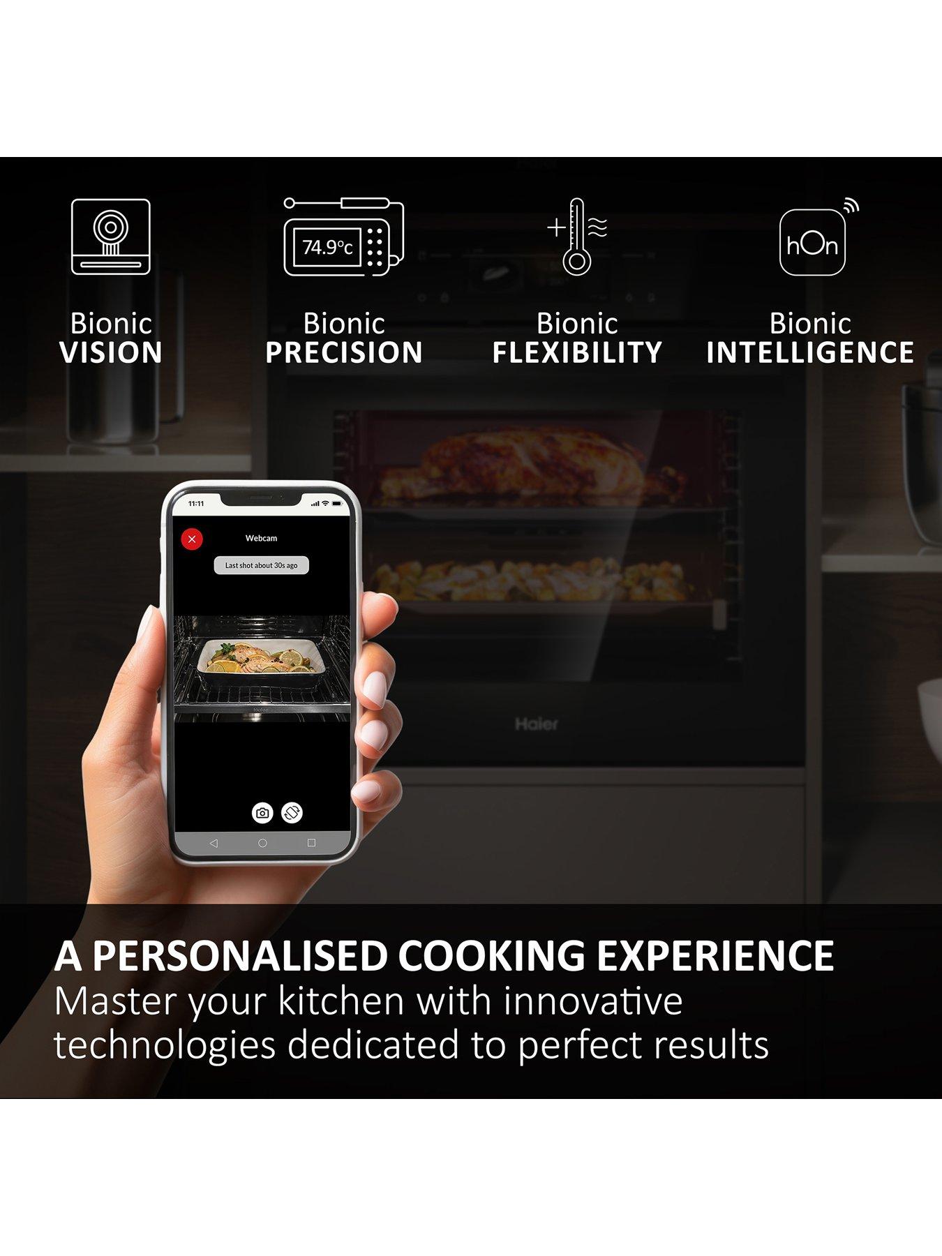  image of haier-id-series-2-h6-id25l5ytx-wifi-connected-built-in-electric-single-oven-with-pyrolytic-cleaning-black-a-rated