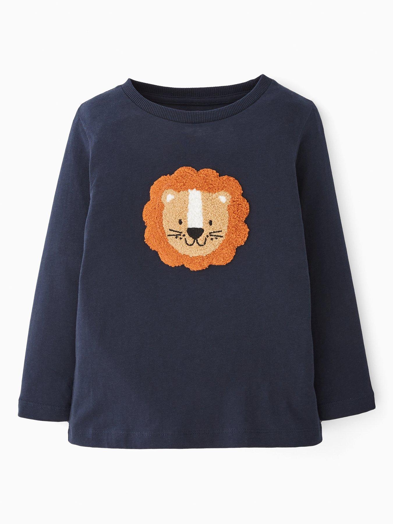 Image 3 of 4 of V by Very Boys Lion Character Long Sleeve 5 Pack T-shirts - Multi