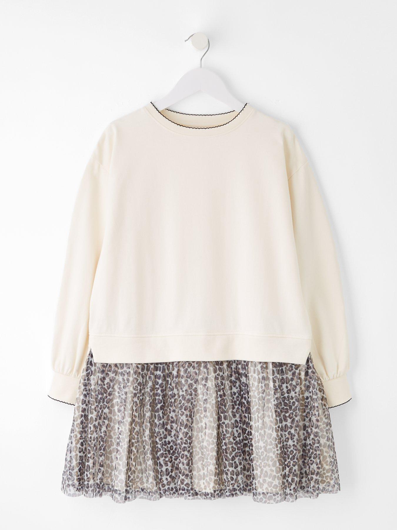 The Very Collection Girls 2 In 1 Sweat Dress - Print