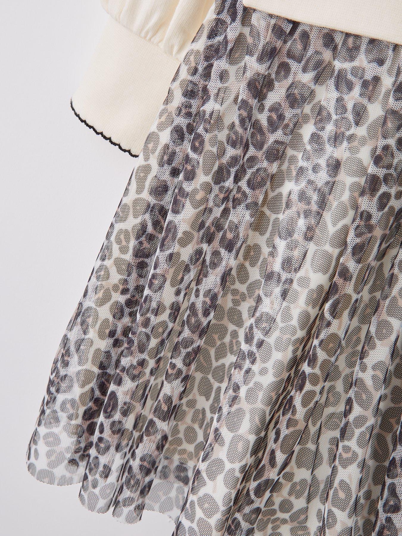 Image 4 of 5 of The Very Collection Girls 2 In 1 Sweat Dress - Print