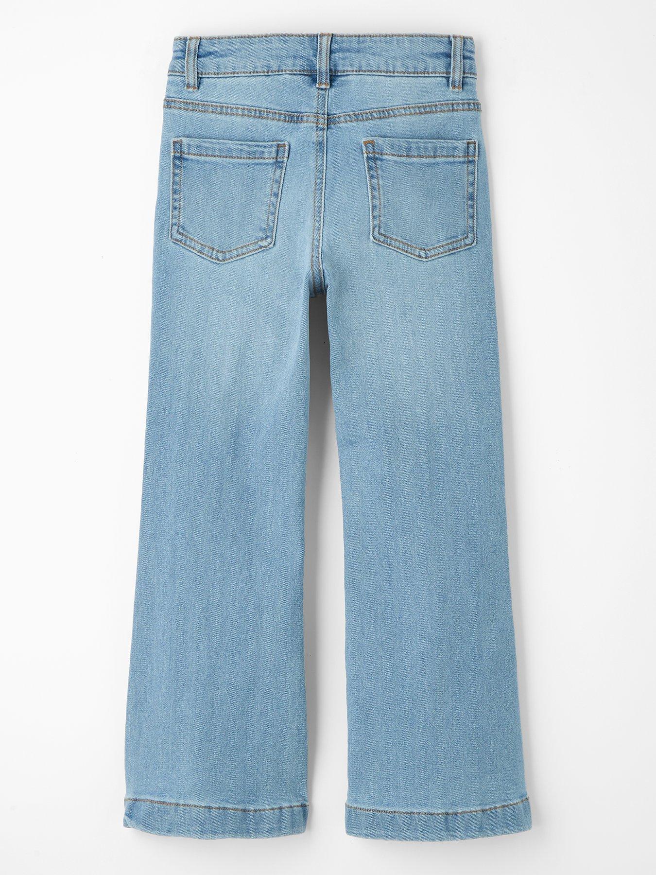back image of the-very-collection-girls-pocket-front-washed-jeans-blue