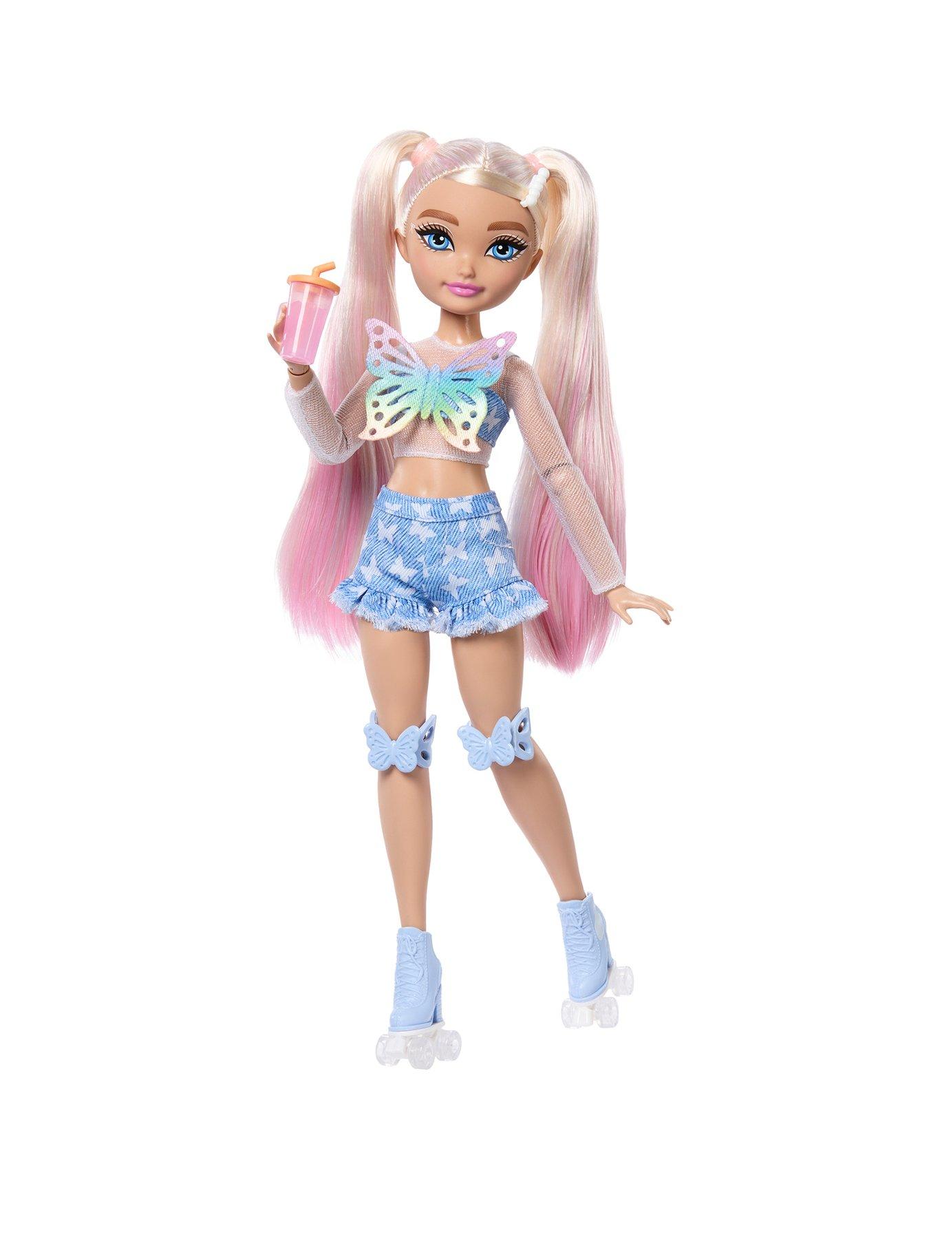 Barbie Dream Besties Barbie 'Malibu' Roller Skating Fashion Doll with 9 Makeup Themed Accessories