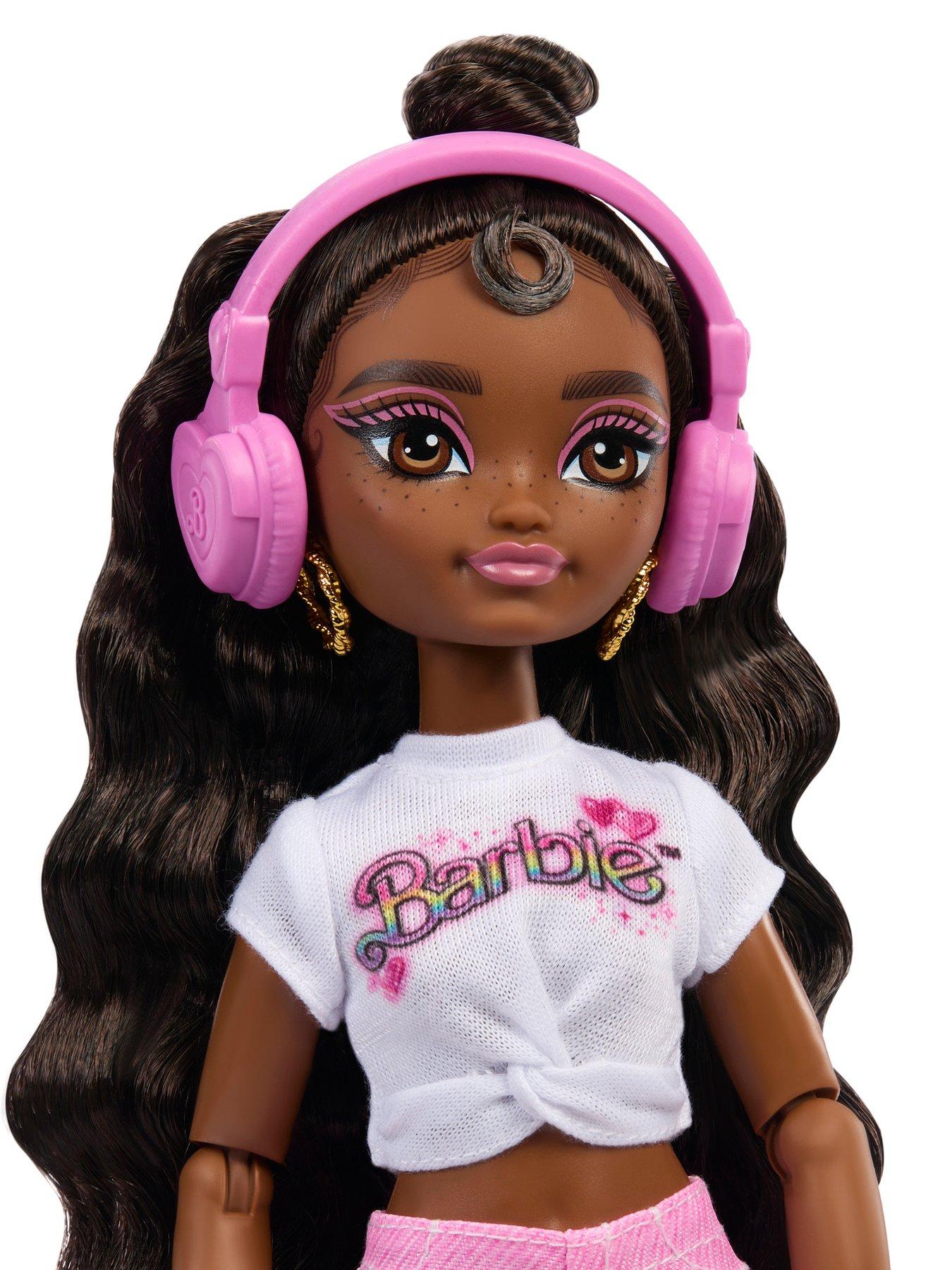 Image 2 of 5 of Barbie Dream Besties Barbie 'Brooklyn' Roller Skating Fashion Doll with 9 Music &amp; Video Themed Accessories