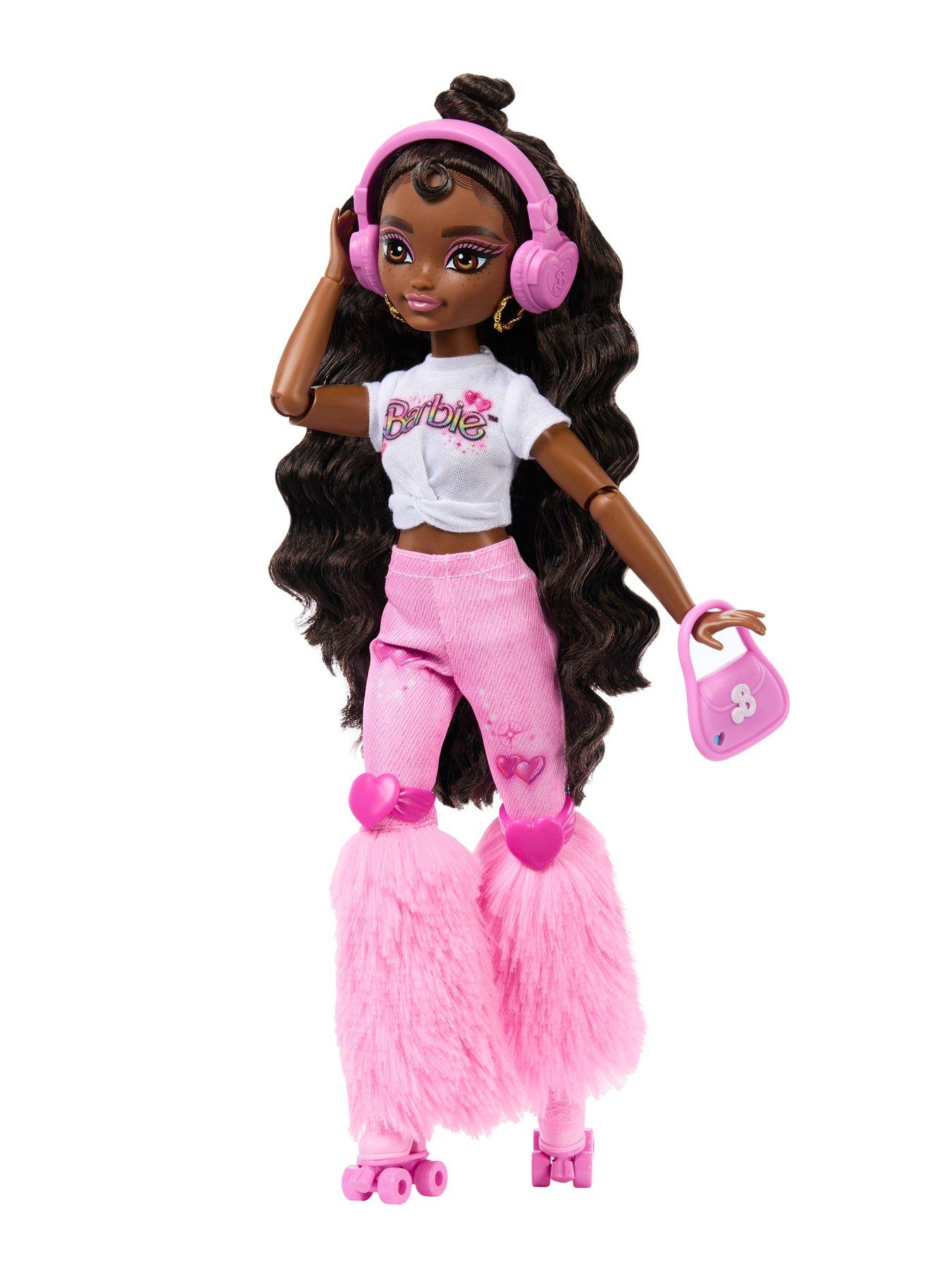 Image 4 of 5 of Barbie Dream Besties Barbie 'Brooklyn' Roller Skating Fashion Doll with 9 Music &amp; Video Themed Accessories