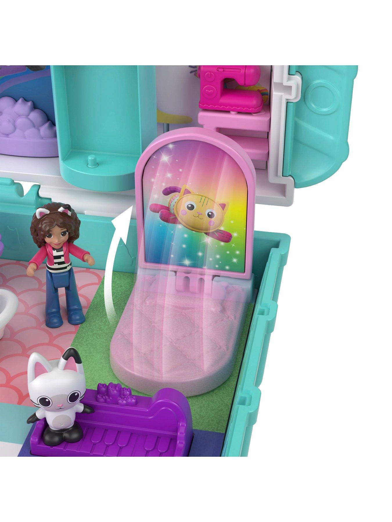  image of polly-pocket-micro-dolls-and-playset-gabbys-dollhouse-compact-with-9-accessories-pet-cat-friends