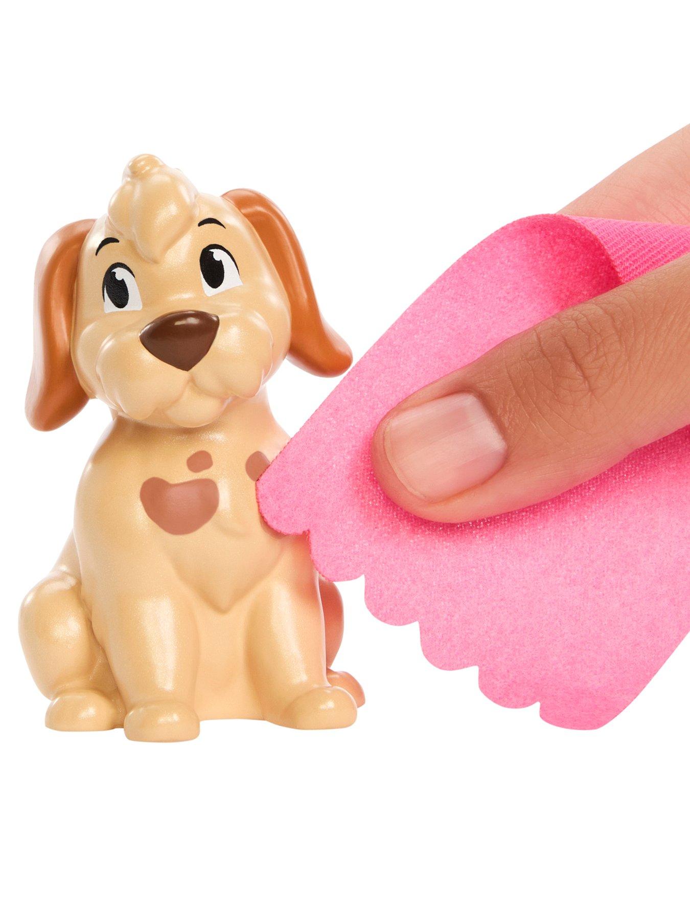 Image 5 of 6 of Disney Princess Bathe &amp; Brush Belle Fashion Doll &amp; Dog Figure with Color Change &amp; Accessories