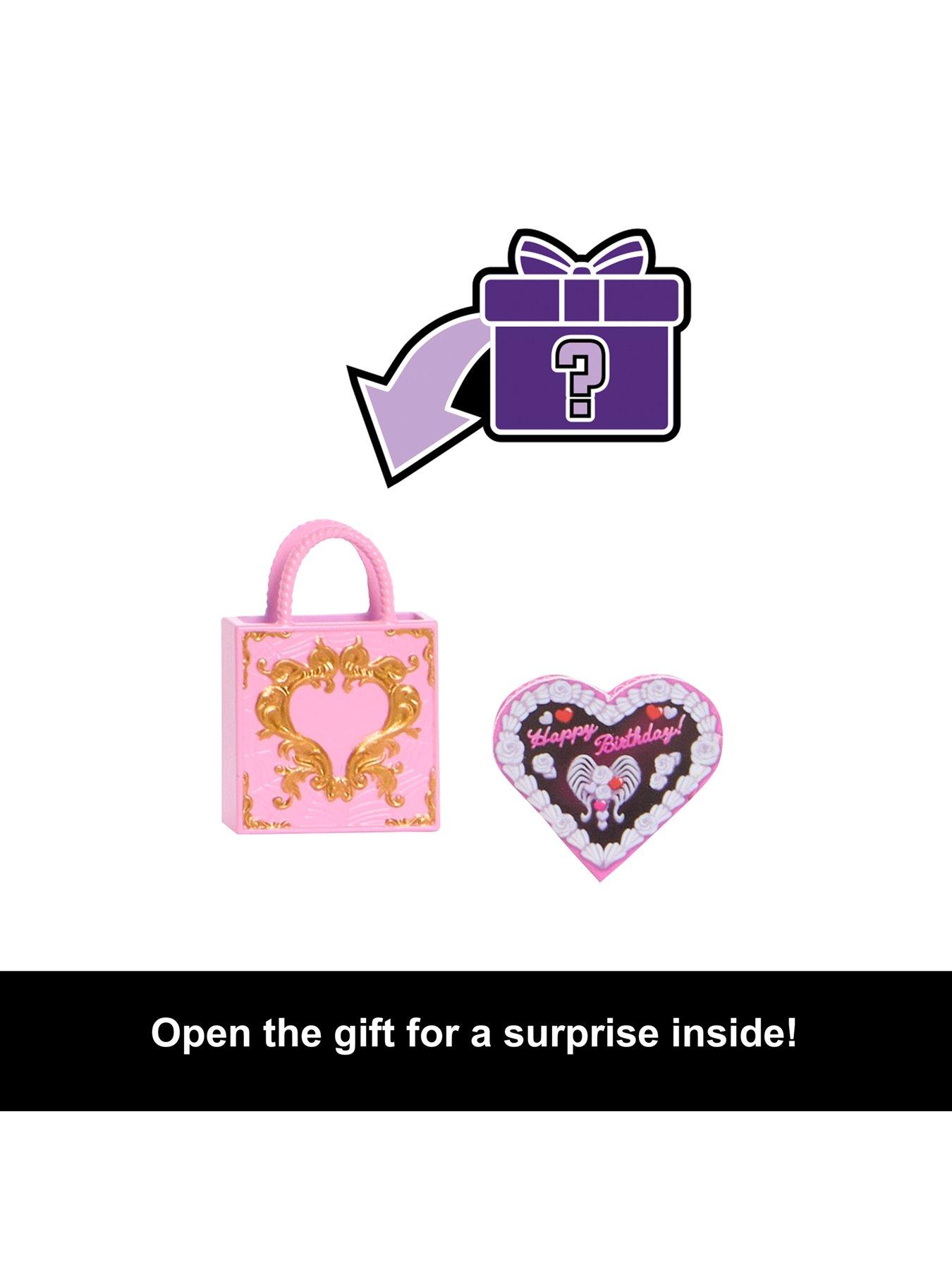 Image 5 of 7 of Monster High Scary Sweet Birthday Cupid Asteria Doll in Party Dress with Balloon &amp; Gift