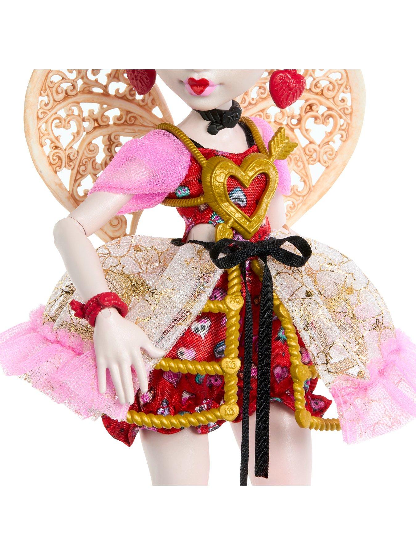 Image 6 of 7 of Monster High Scary Sweet Birthday Cupid Asteria Doll in Party Dress with Balloon &amp; Gift
