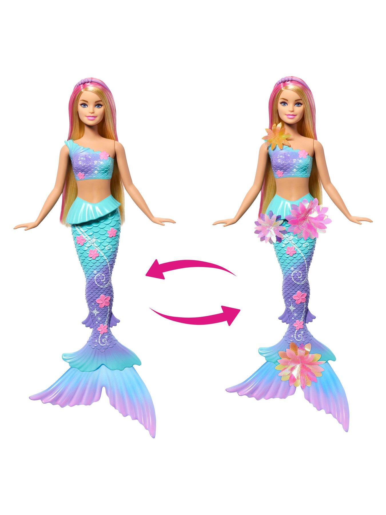 Image 2 of 6 of Barbie Flower Magic Mermaid&nbsp;Doll with Surprise Blooming Flowers Feature &amp; Pearl Headband Accessory