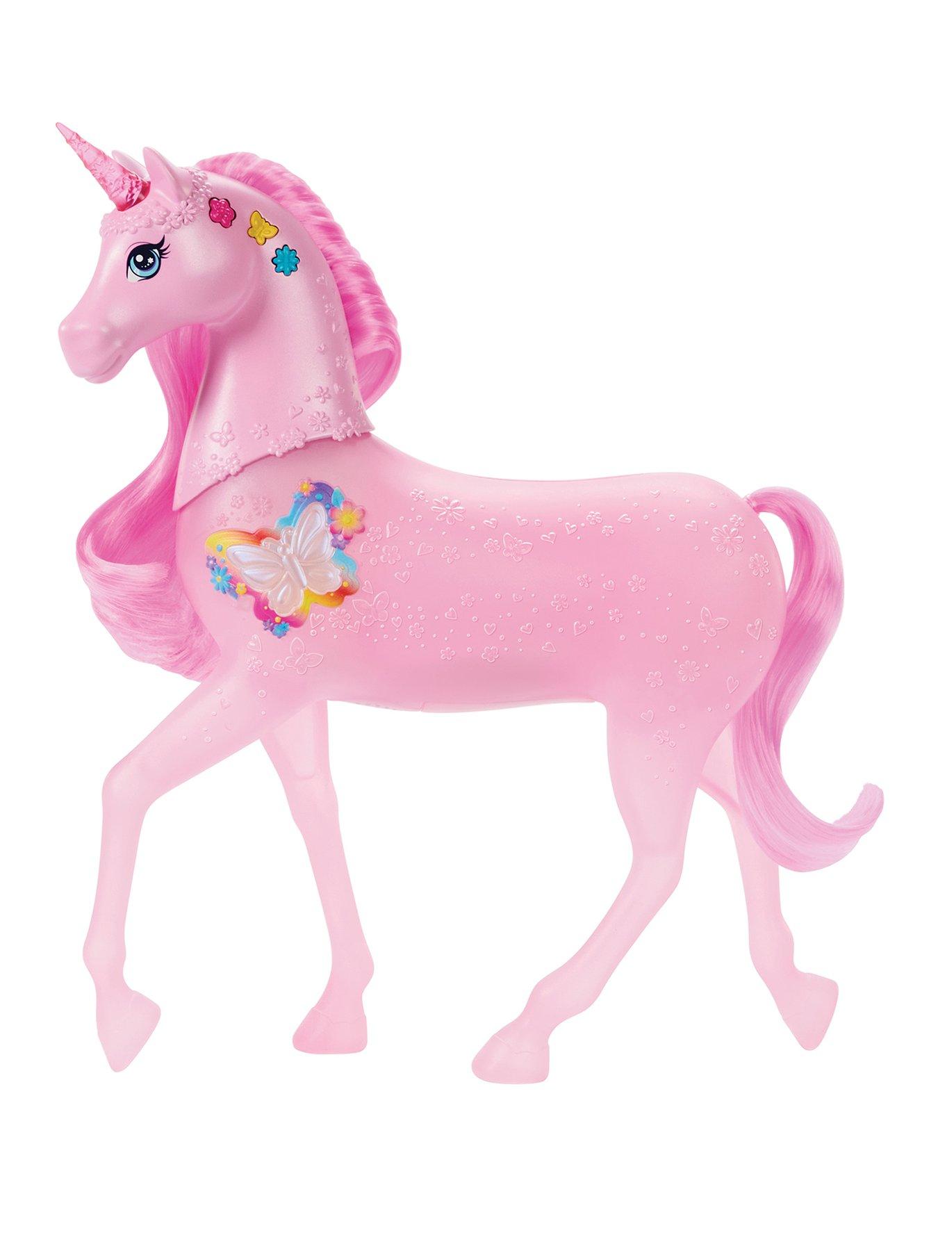 Image 1 of 6 of Barbie Sparkle Lights Toy Unicorn with 20 Interactive Combos of Lights, Sounds &amp; Music
