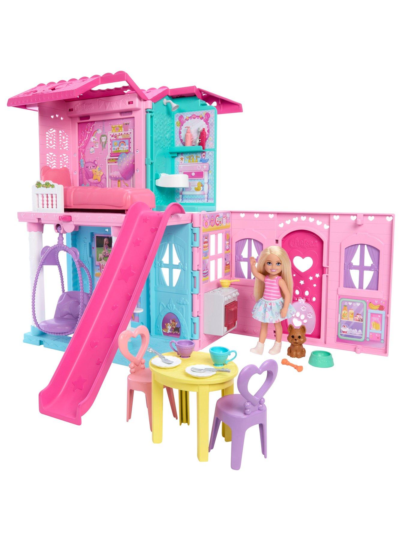 Image 2 of 7 of Barbie Chelsea Pop-Up Doll House with Doll &amp; 15+ Accessories, House Expands to 17+ x 13+ inches