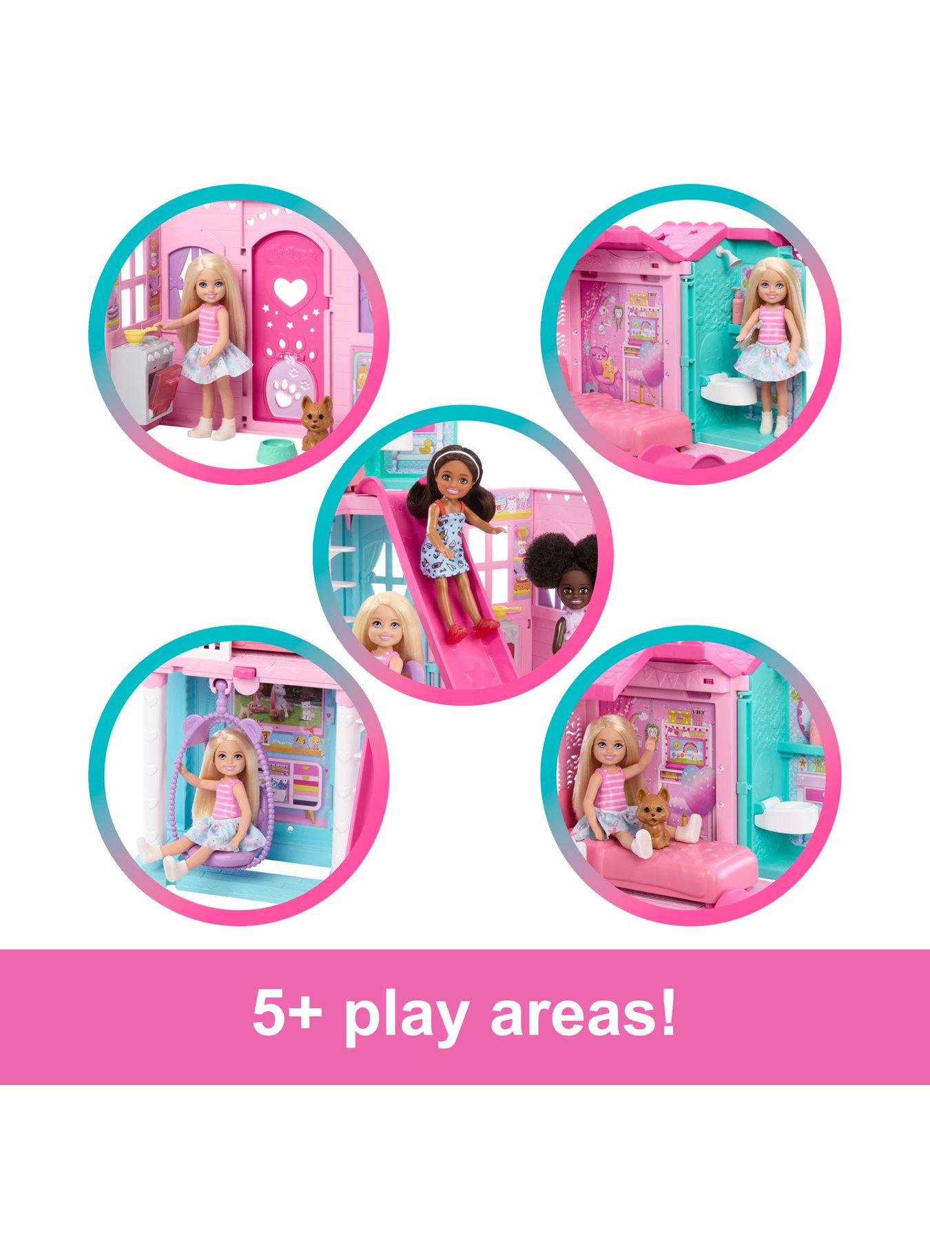 Image 4 of 7 of Barbie Chelsea Pop-Up Doll House with Doll &amp; 15+ Accessories, House Expands to 17+ x 13+ inches