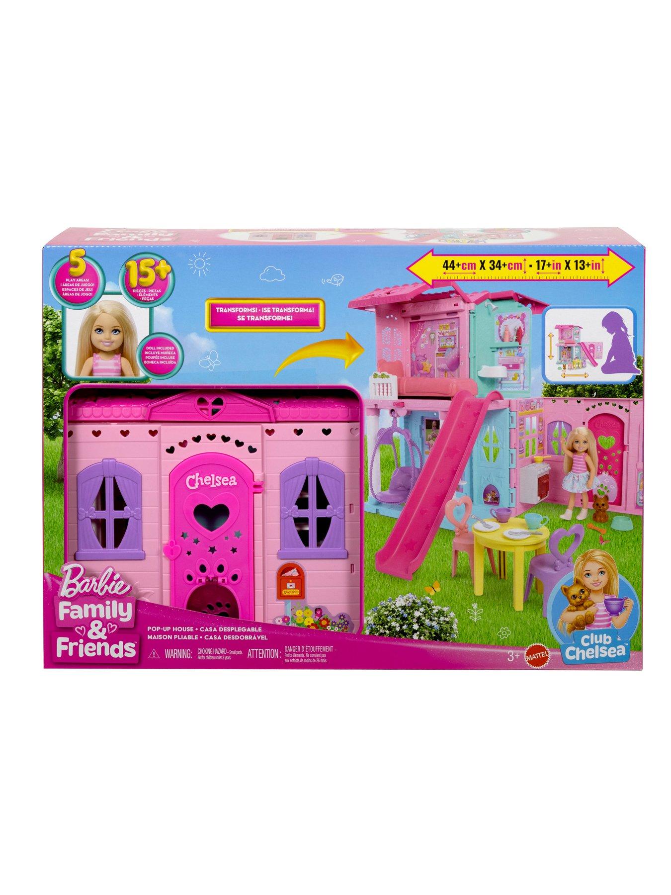 Image 6 of 7 of Barbie Chelsea Pop-Up Doll House with Doll &amp; 15+ Accessories, House Expands to 17+ x 13+ inches