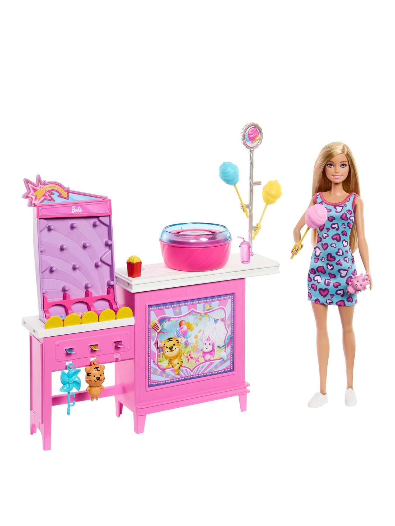 Barbie Mysteries: Beach Detectives 'Malibu' Doll, Cotton Candy Game Playset  &  Accessories