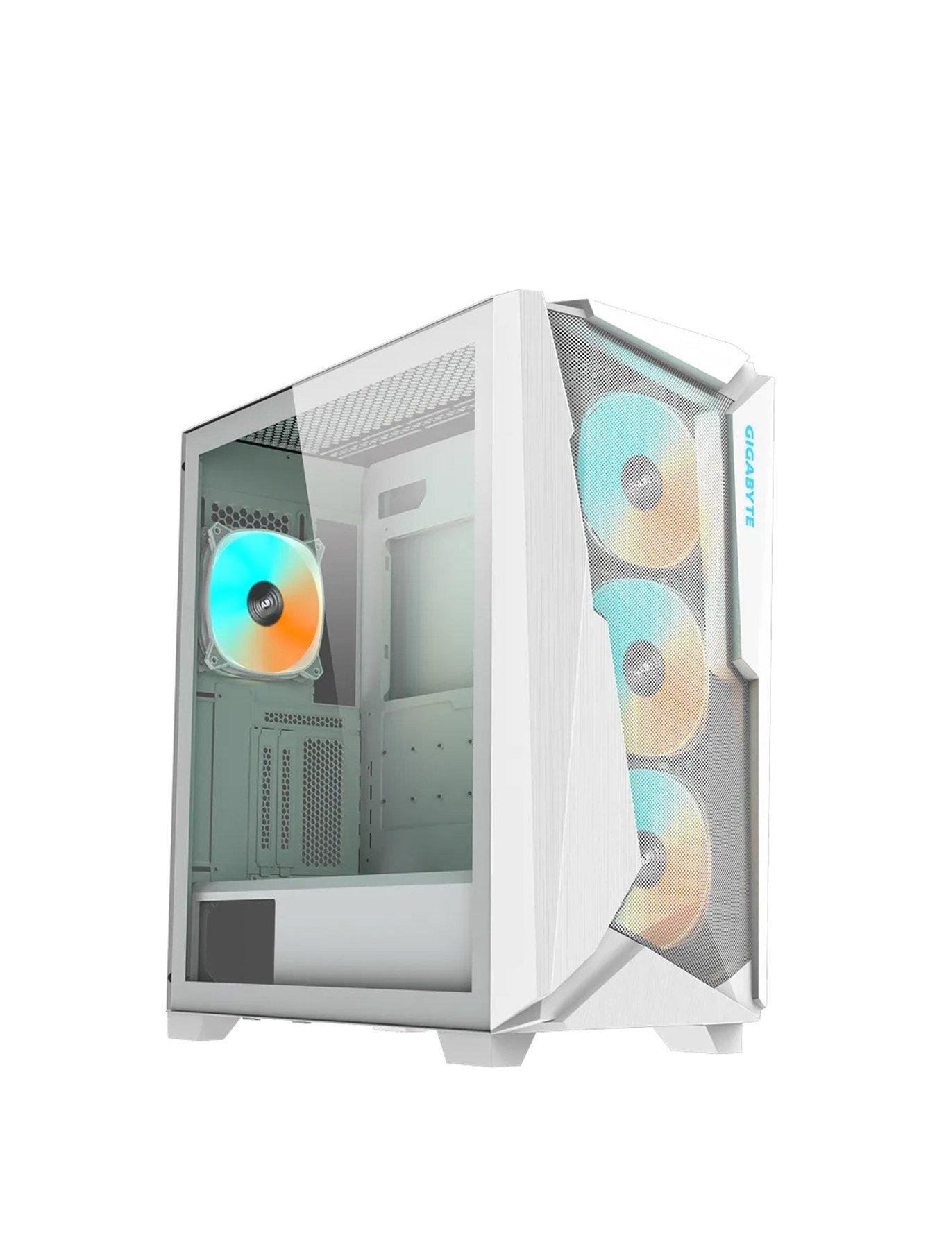 undefined C301G V2 White ATX Mid-Tower PC Case