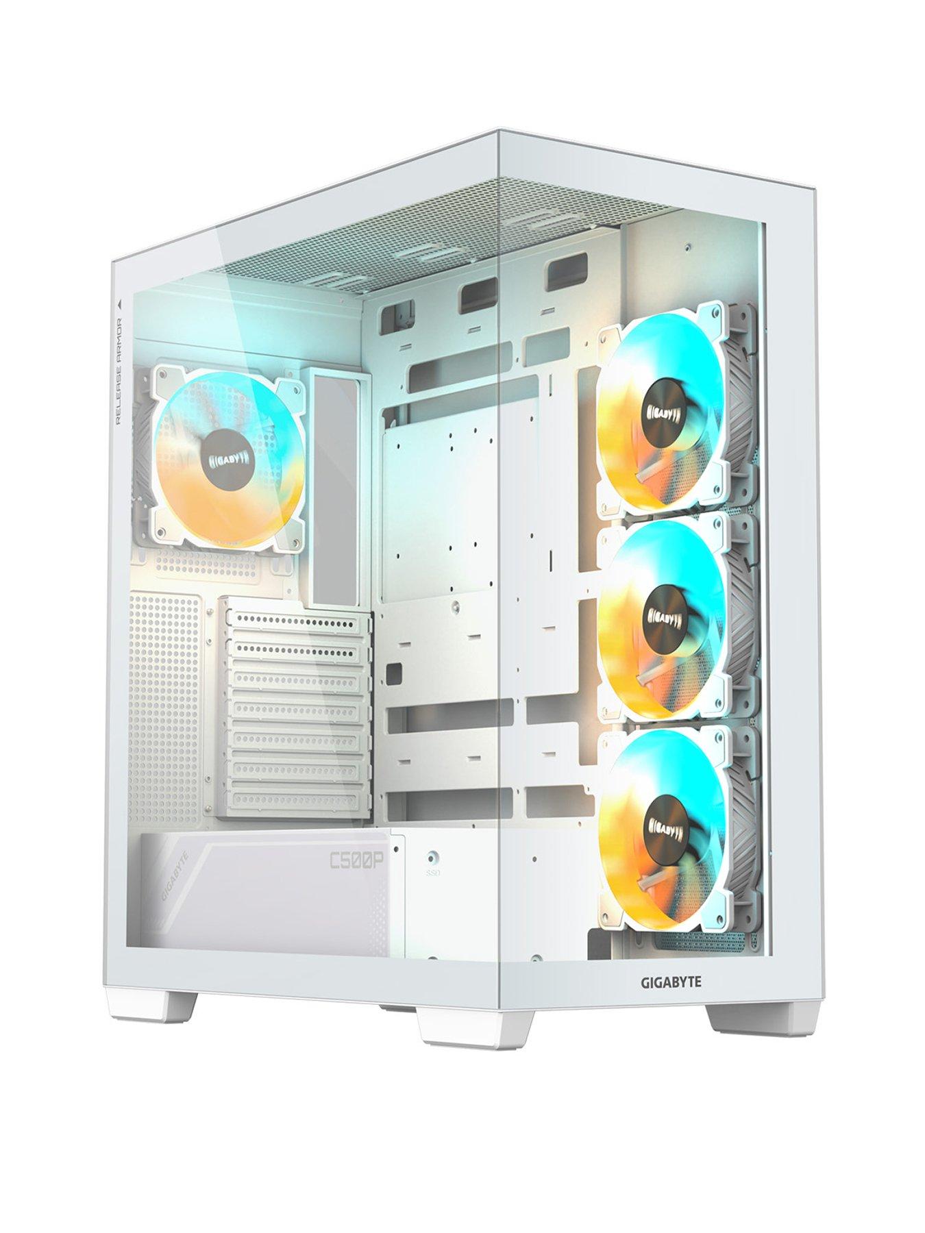 GIGABYTE Panoramic Stealth White C500PI ST ATX Mid-Tower PC Case