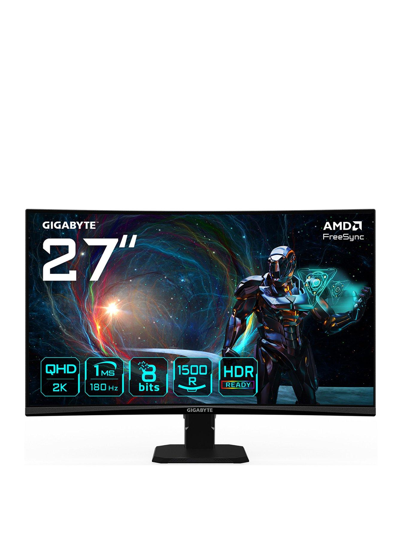 GIGABYTE GS27QC A Curved Gaming Monitor - 27in QHD LED
