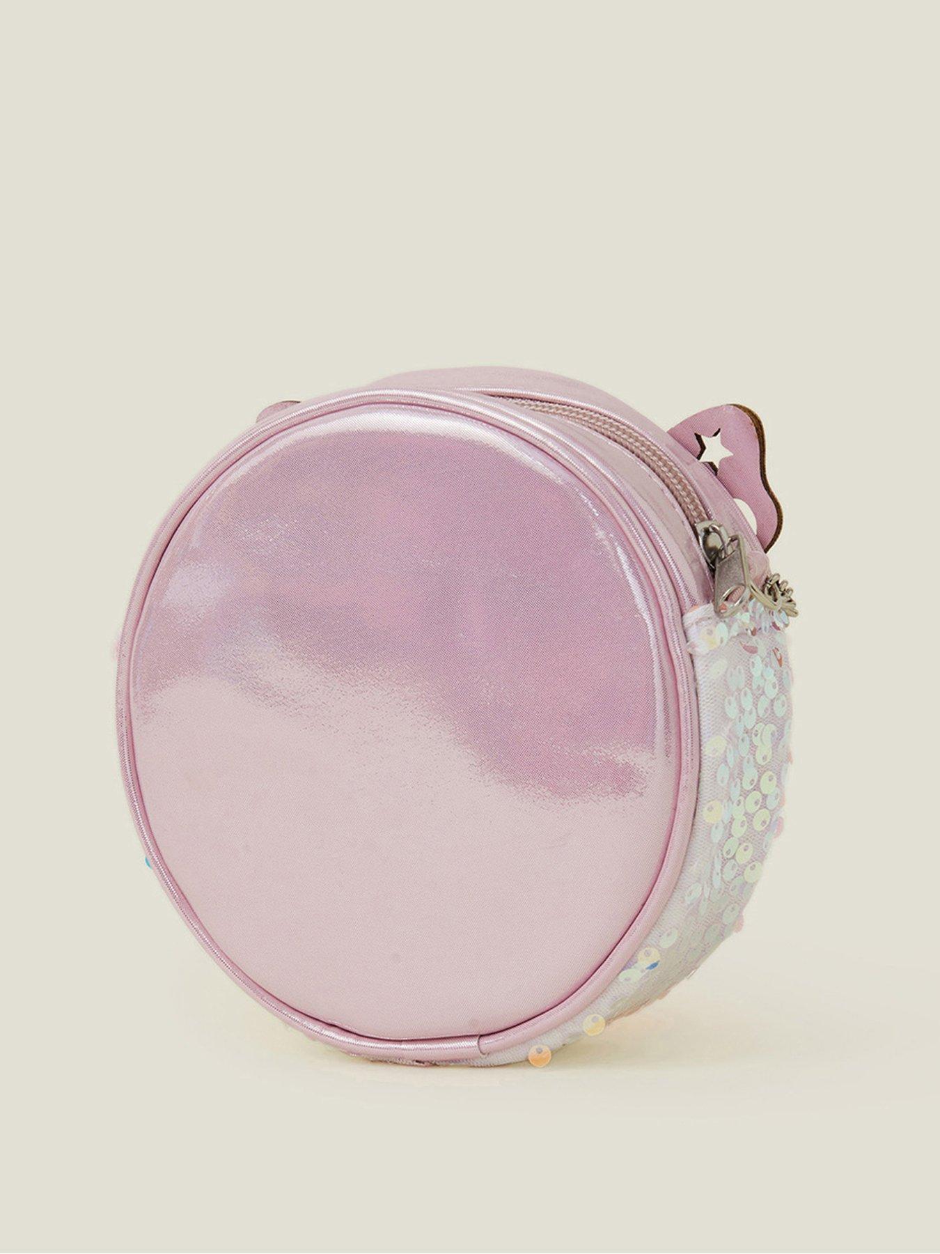  image of accessorize-girls-sequin-butterfly-bag-pink