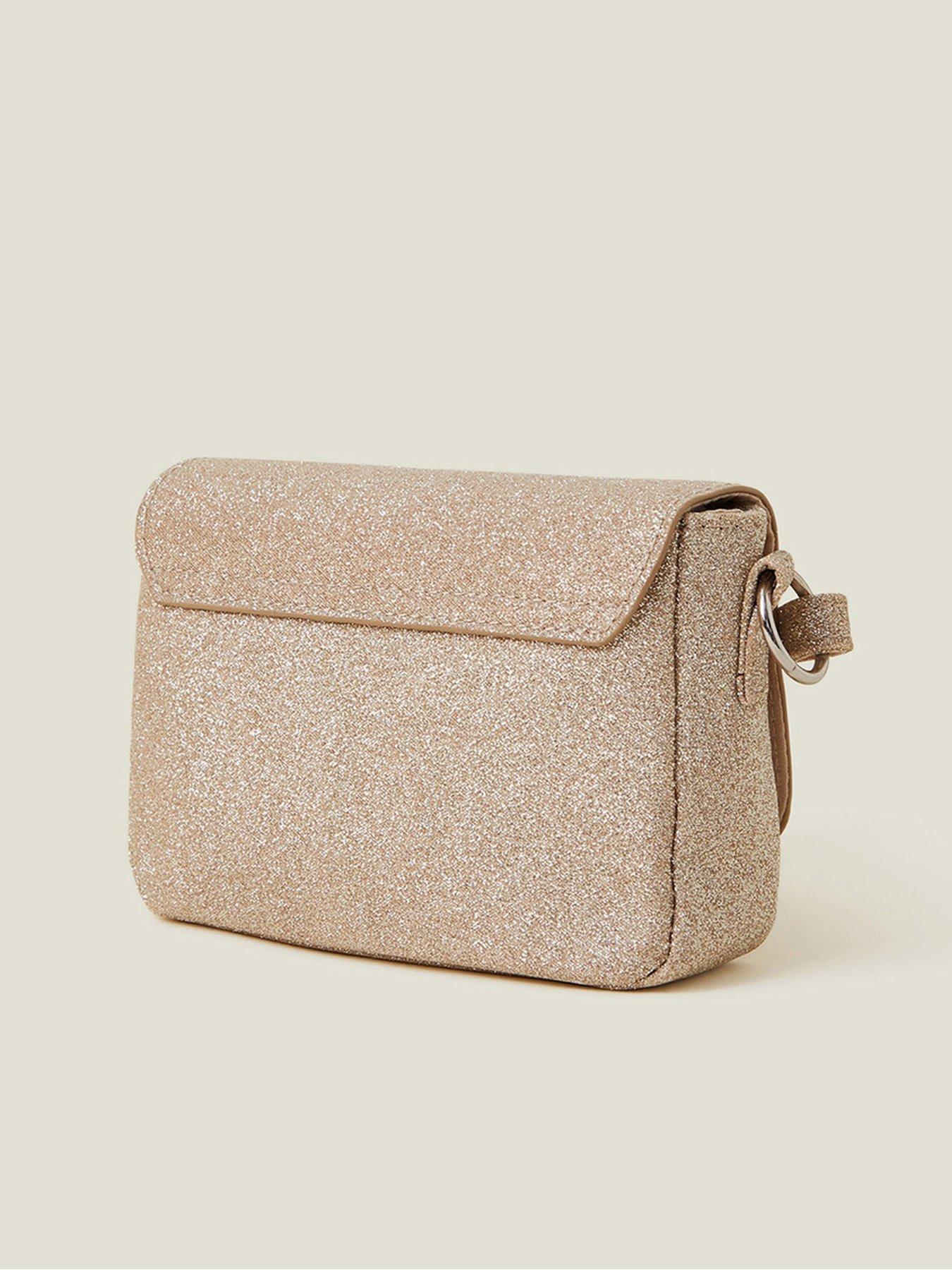  image of accessorize-girls-bling-bow-bag-gold